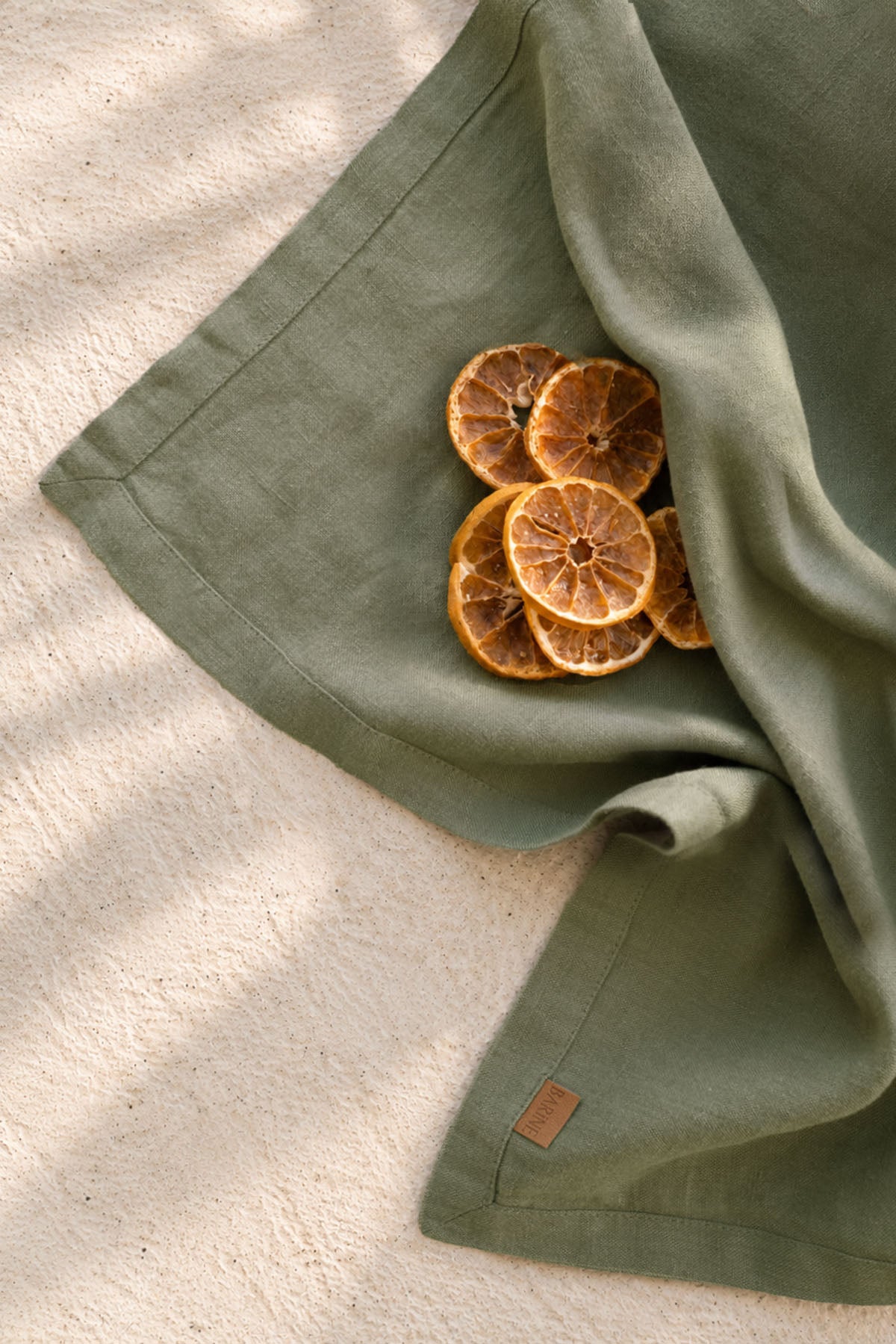 Linen Napkin Set Of 2 Khaki