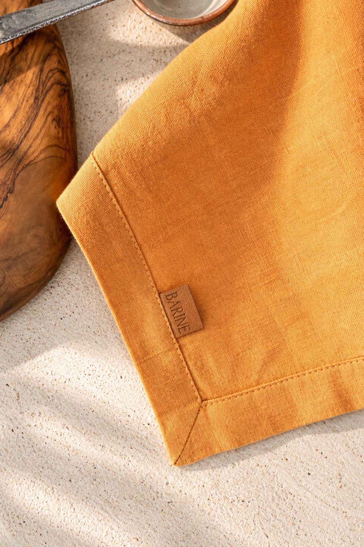 Linen Napkin Set Of 2 Oak Buff