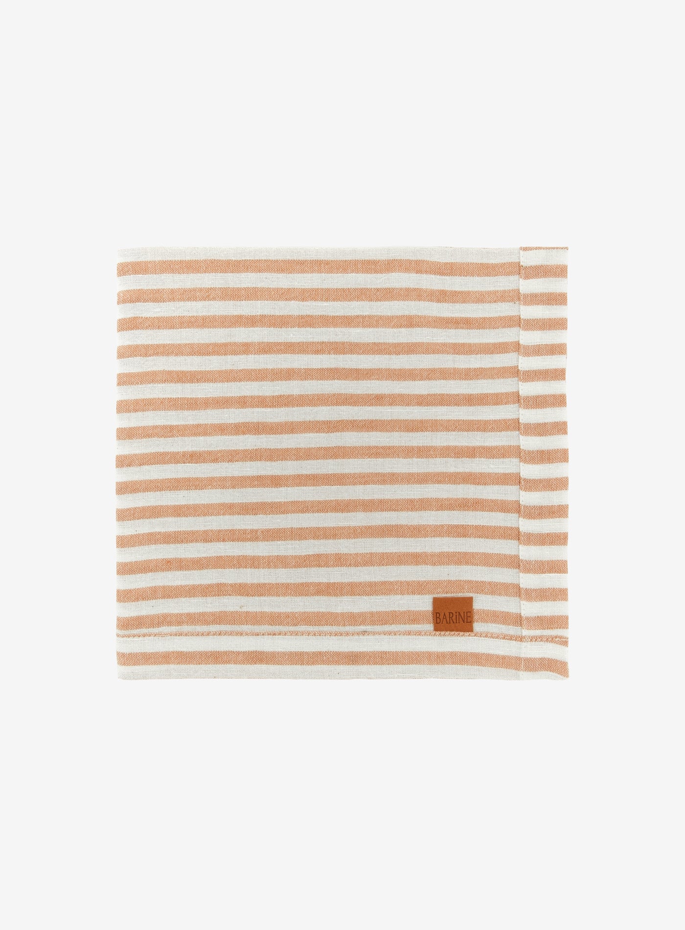 Linen Napkin Set Of 2 Stripe/Indian Tan