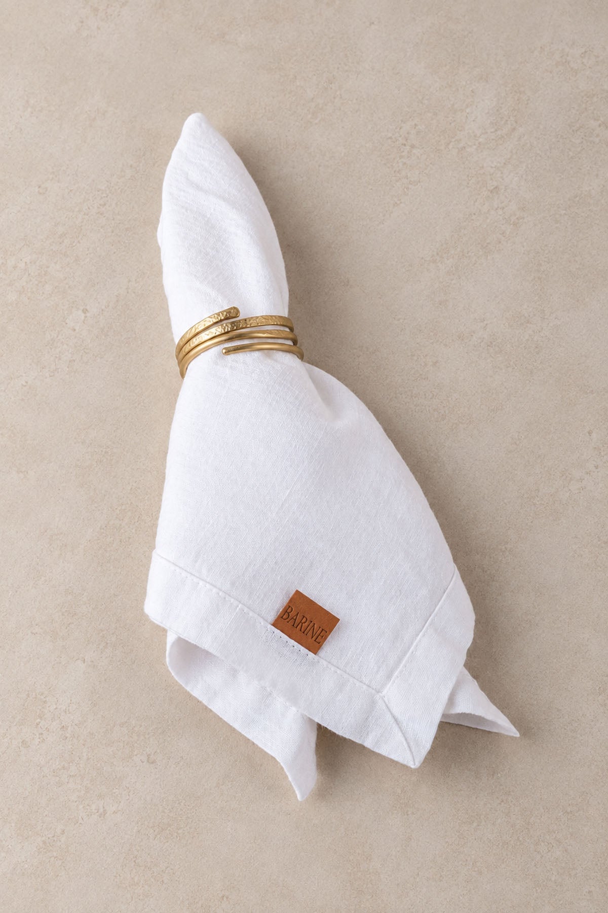 Linen Napkin Set Of 2 White