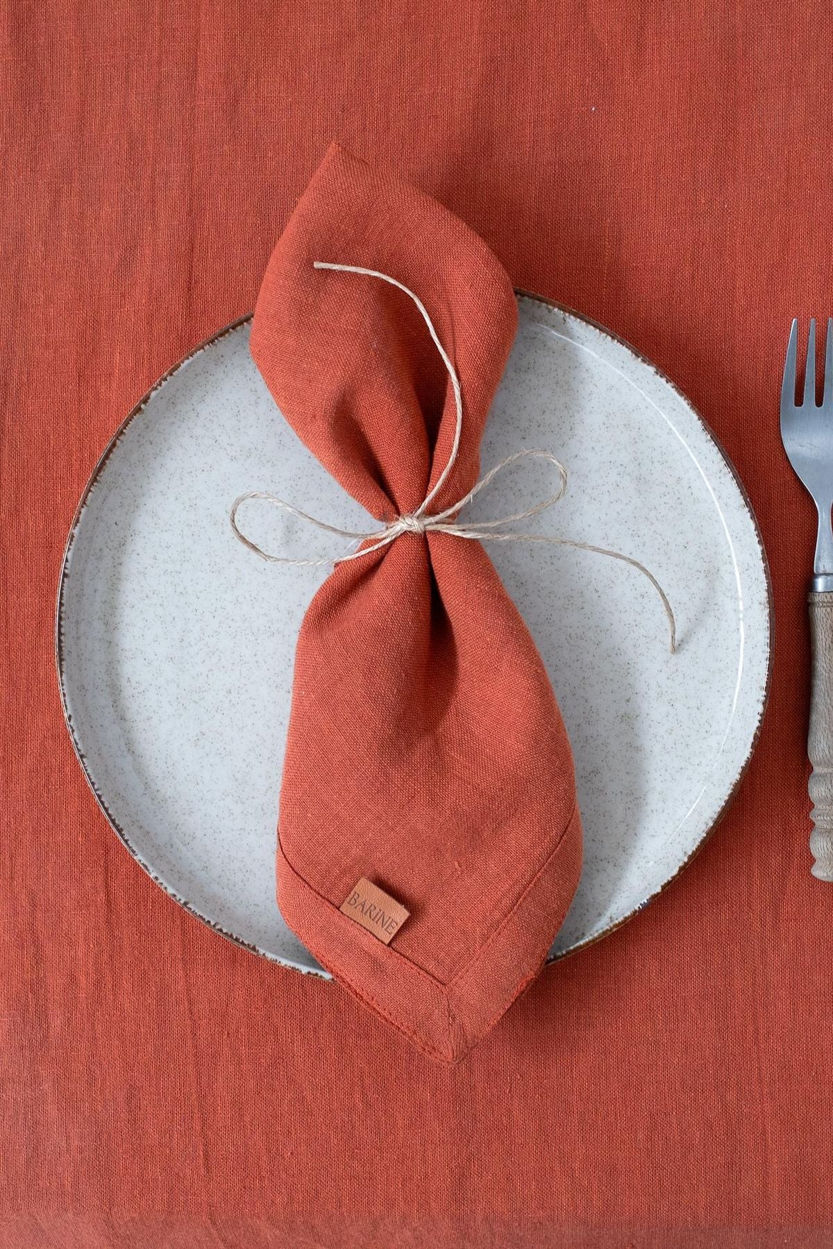 Linen 2'li Peçete Spicy Orange