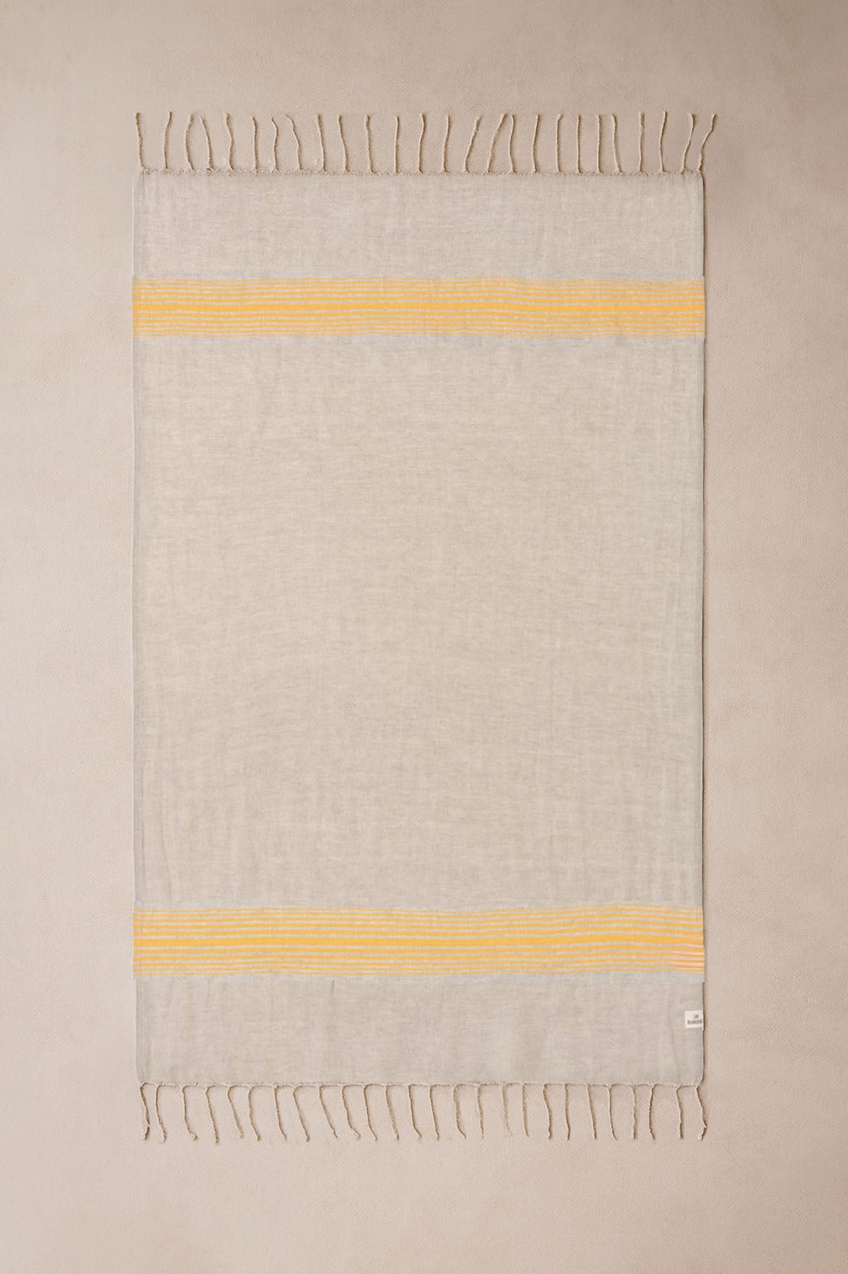 Linen Pestamal Turkish Towel w/ Carry Bag Yellow