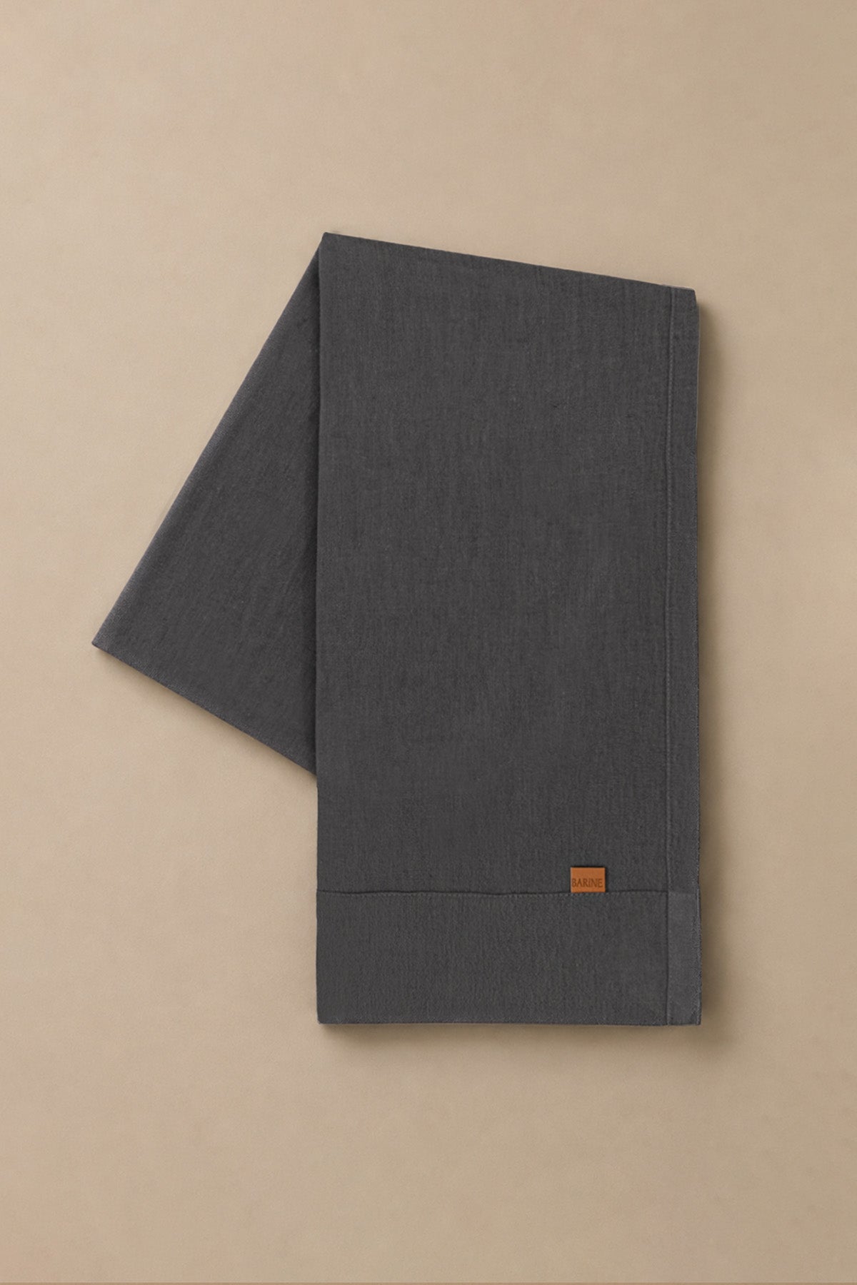 Linen Table Runner Anthracite