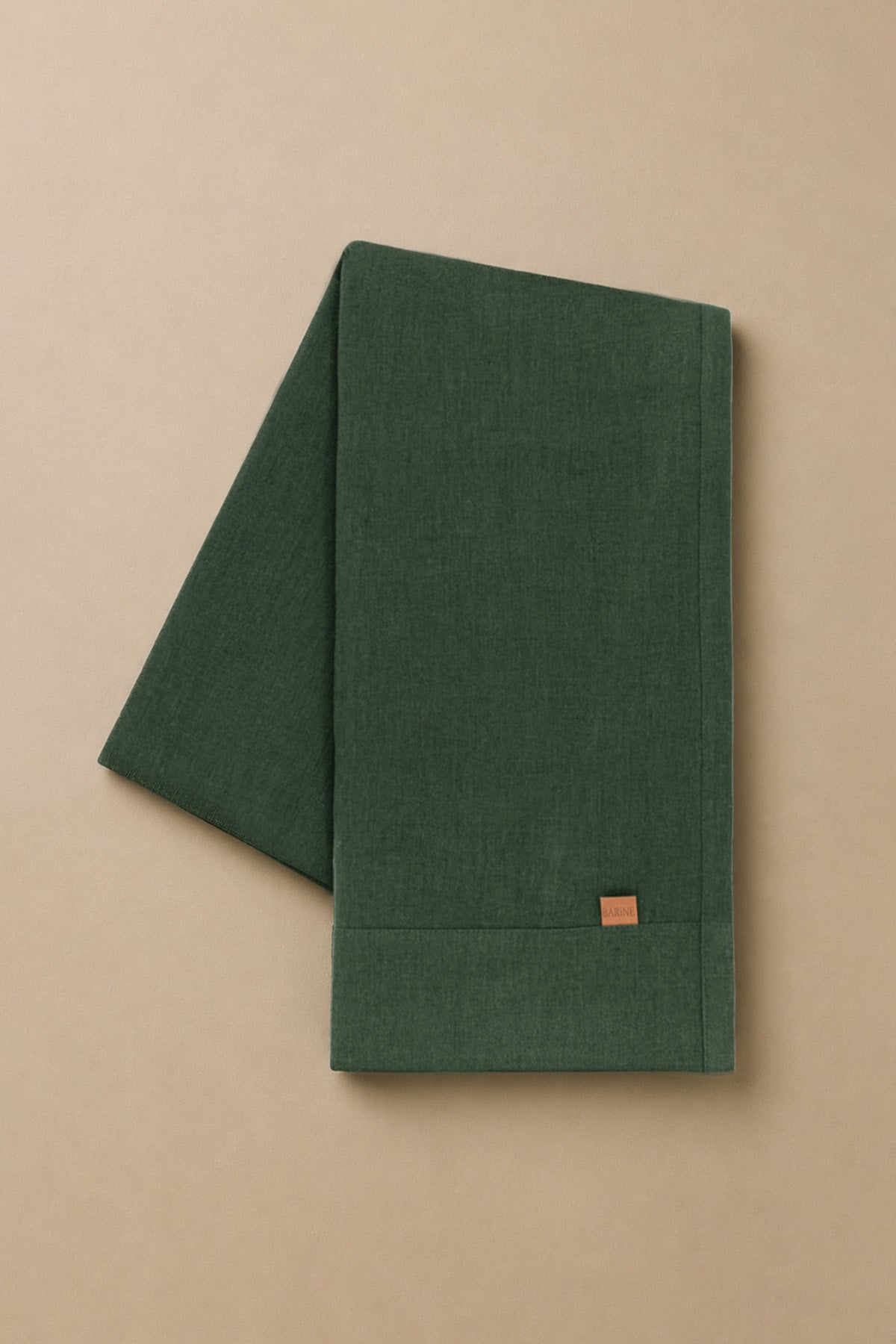 Linen Table Runner Green
