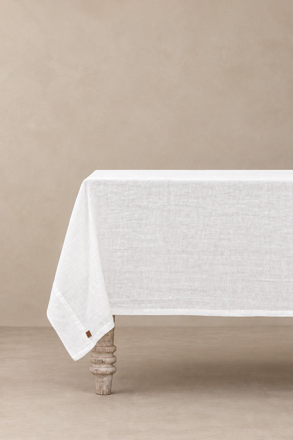 Linen Tablecloth White