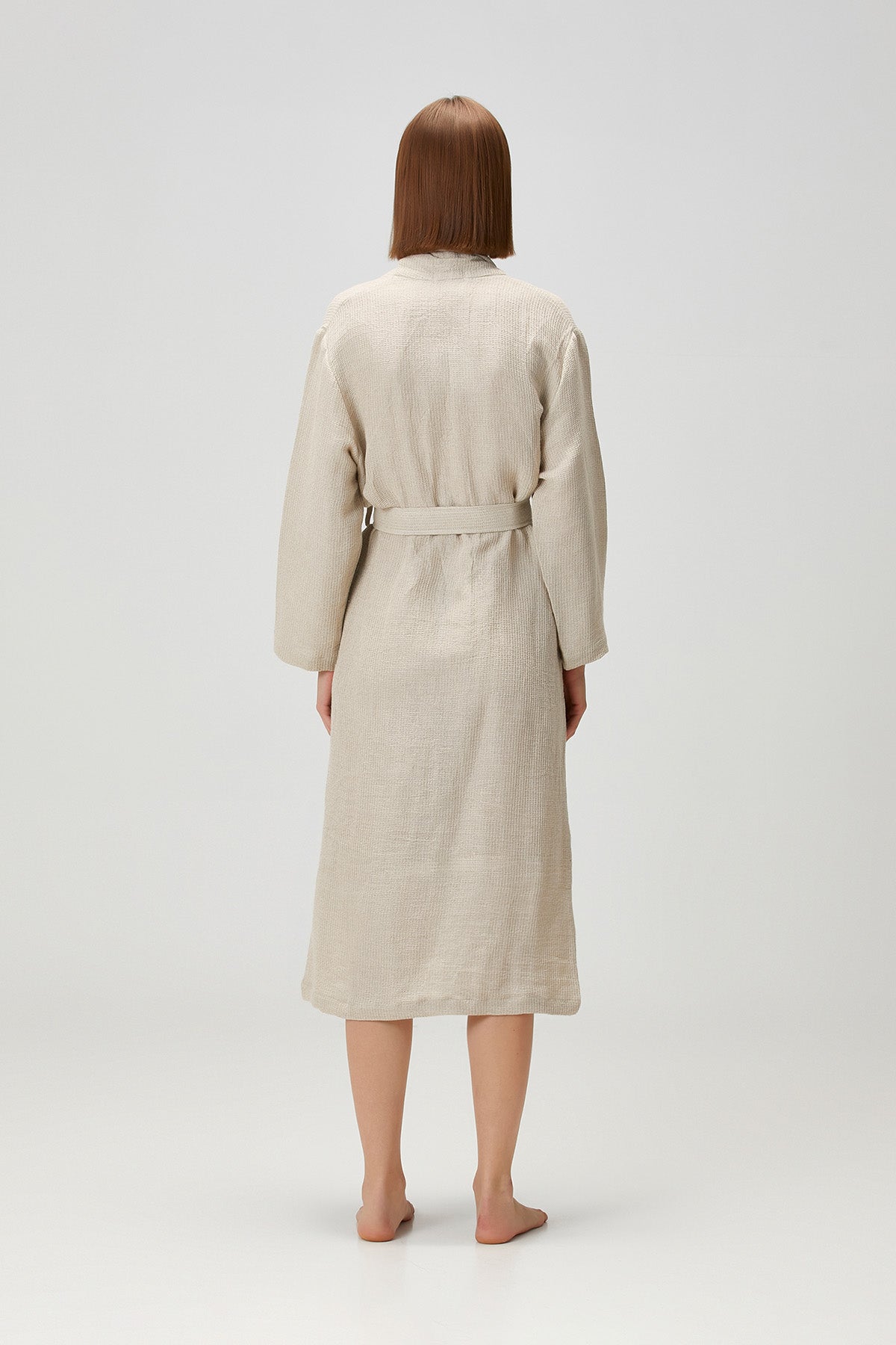 Linen Waffle Robe