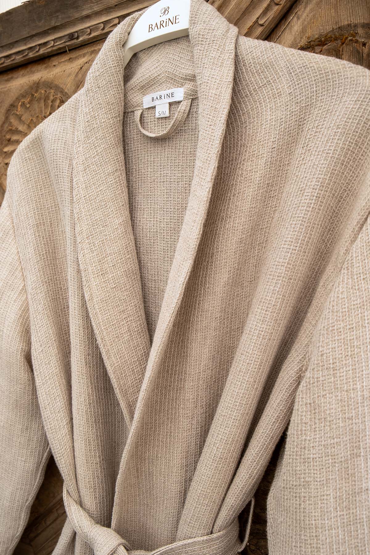 Linen Waffle Robe
