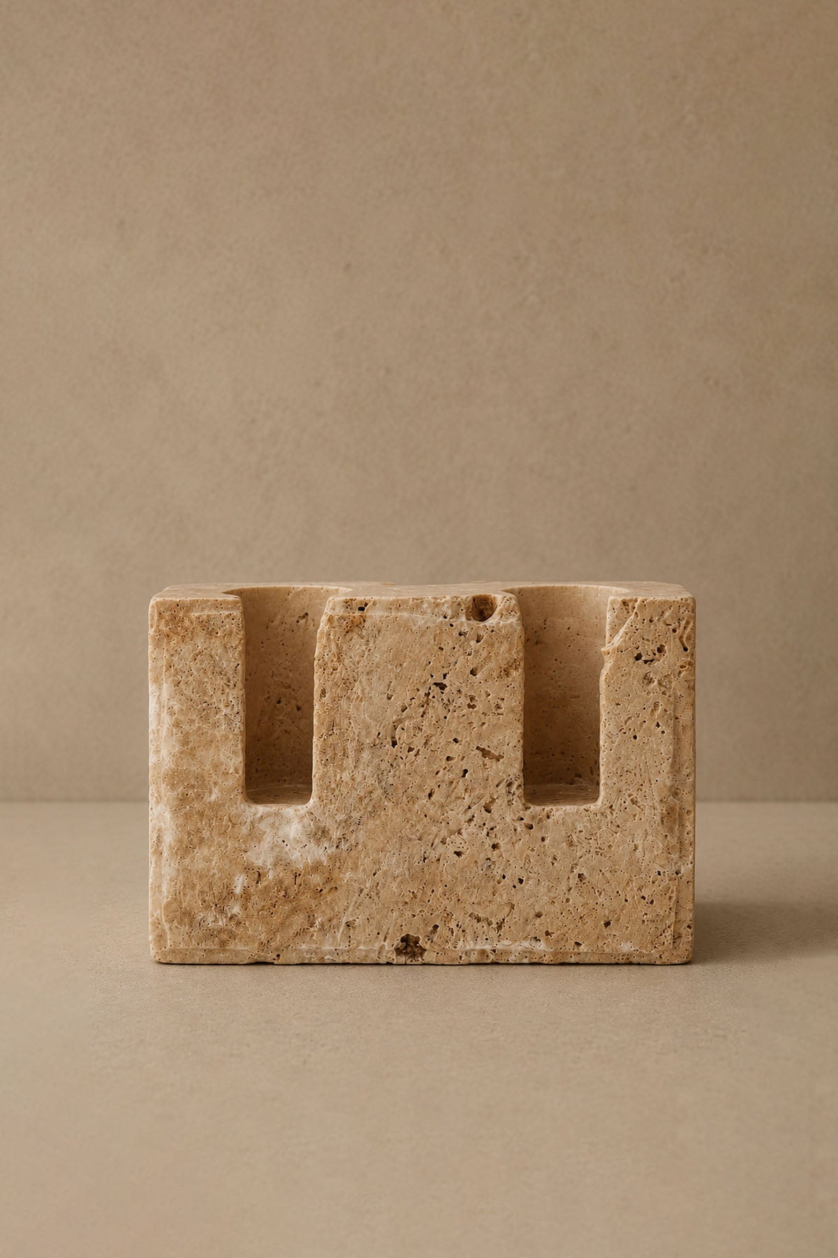 Travertine Marble Candle Holder
