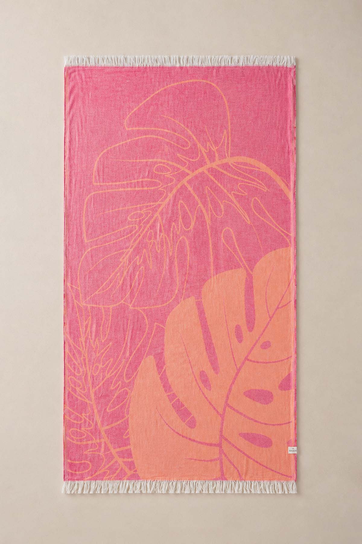 Monstera Pestemal, Turkish Towel Orange