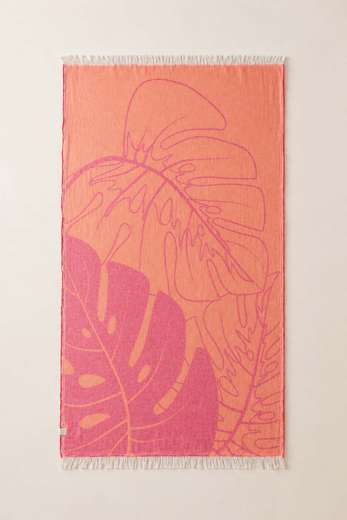 Monstera Pestemal, Turkish Towel Orange