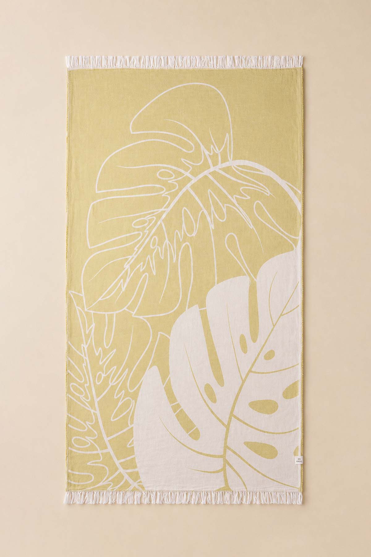 Monstera Pestemal, Turkish Towel Yellow