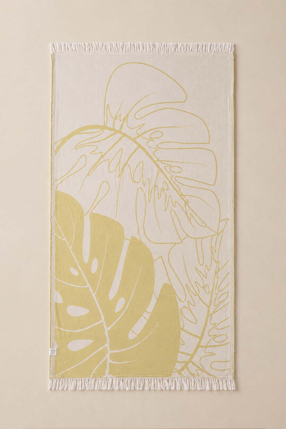 Monstera Pestemal, Turkish Towel Yellow