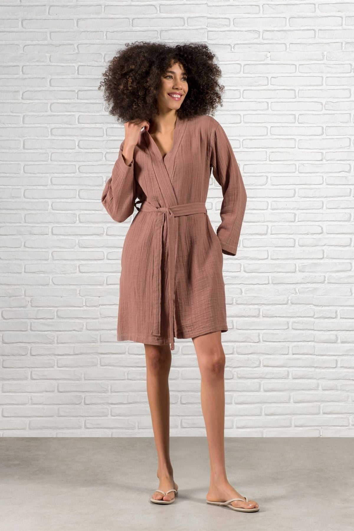 Müslin Bornoz Ginger Snap