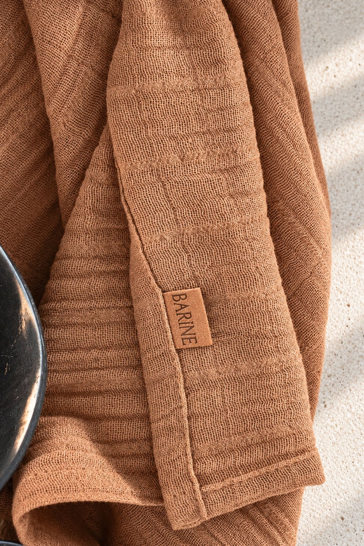 Muslin Napkin Set Of 2 Indıan Tan