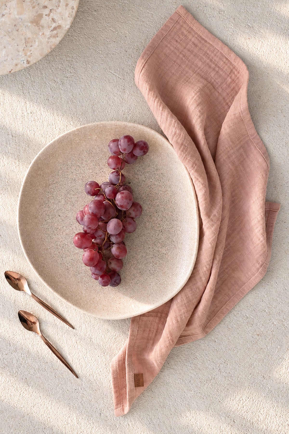 Muslin Napkin Set Of 2 Rugby Tan