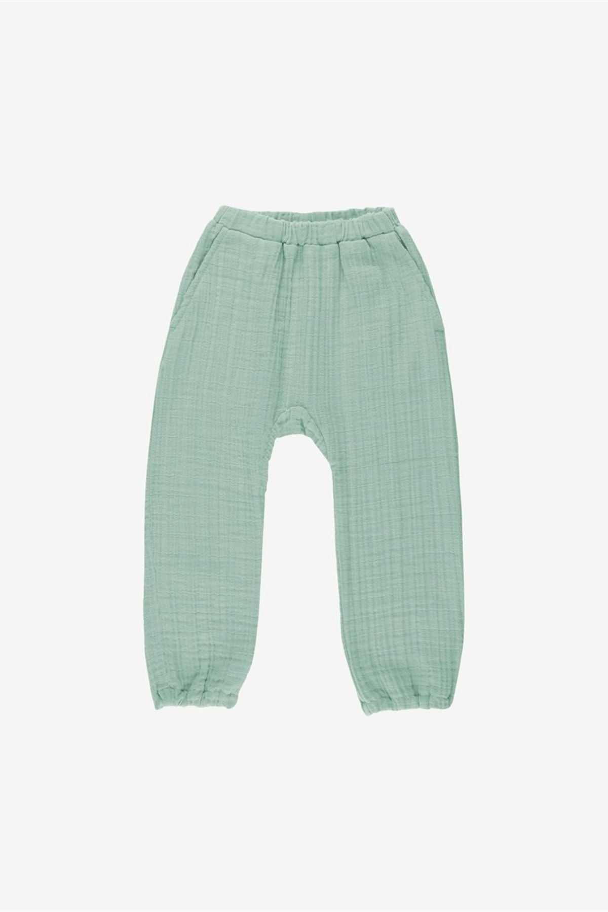 Müslin Çocuk Pantolon Celadon