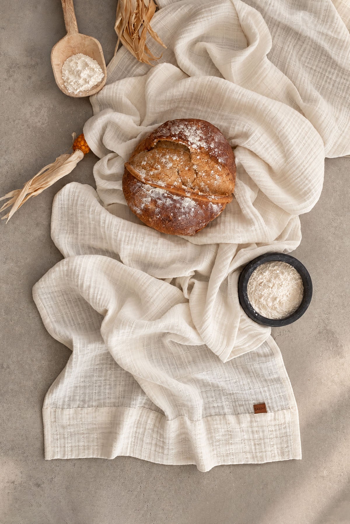 Muslin Table Runner Cream