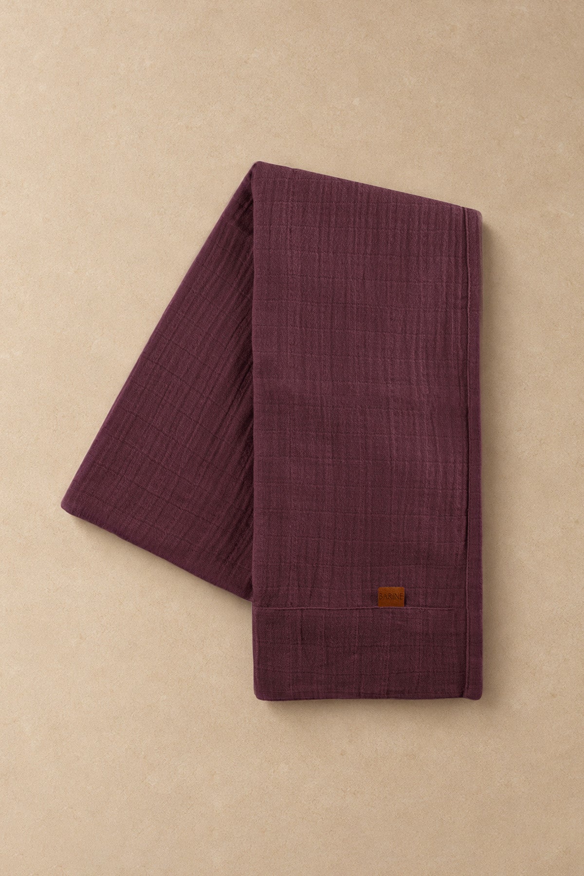 Muslin Table Runner Wine
