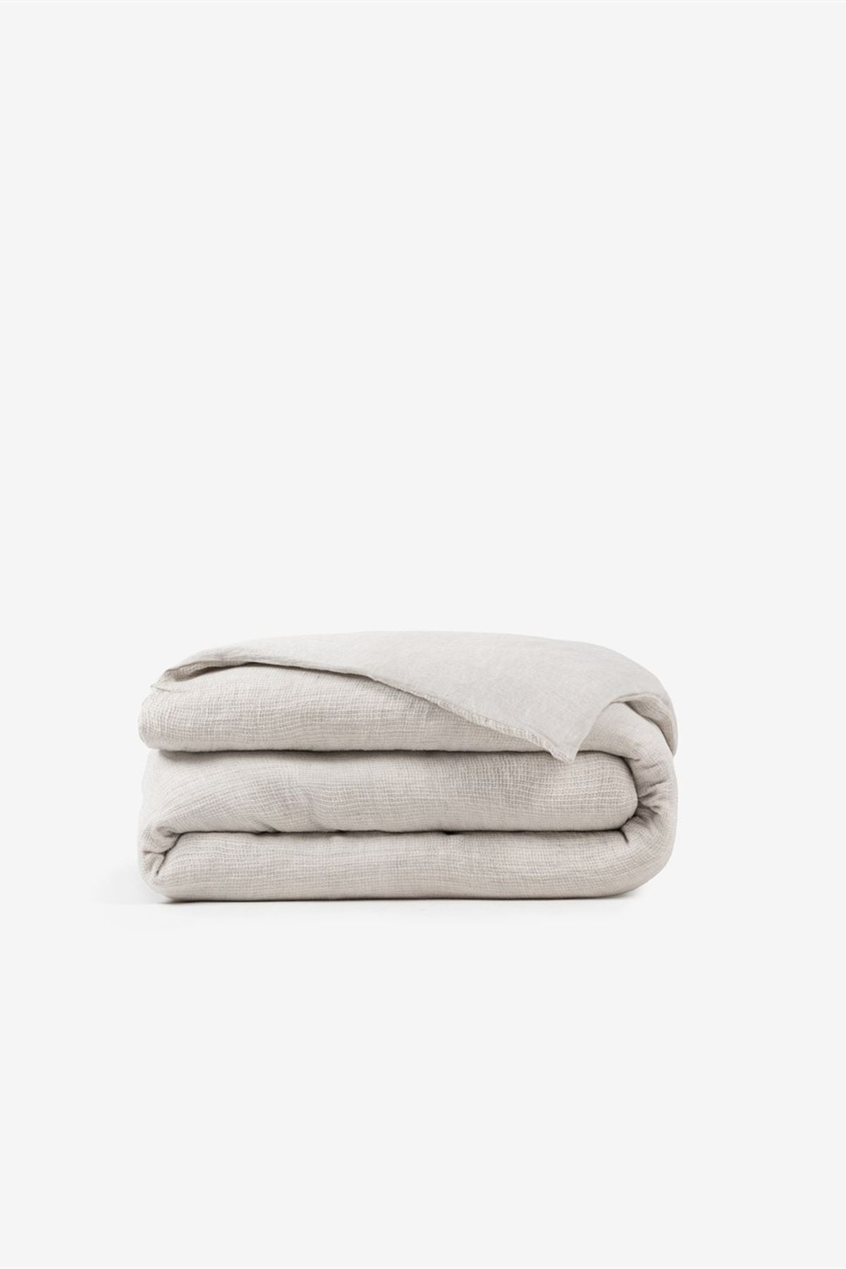 Linen Waffle Keten Nevresim Natürel