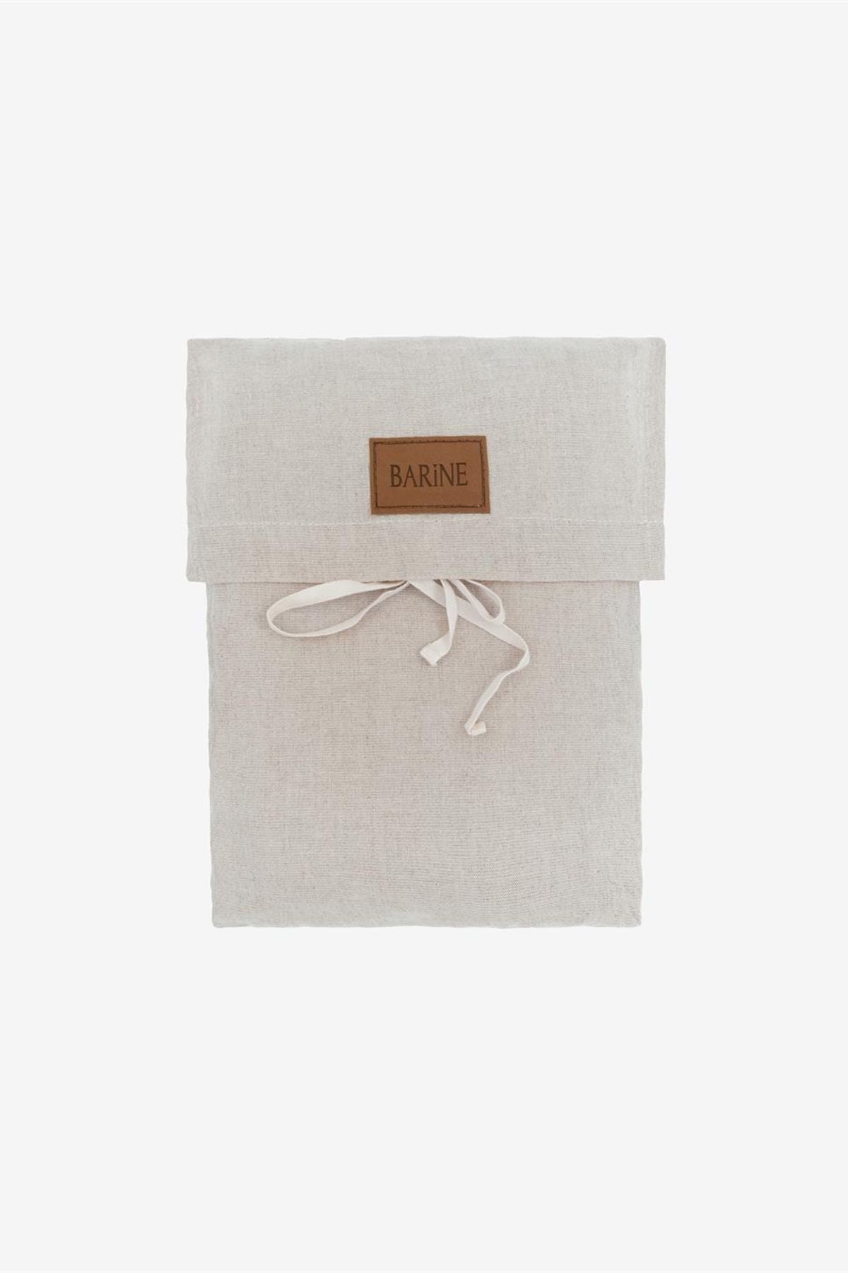 Linen Waffle Keten Yastık Kılıfı 2'li Set Natürel