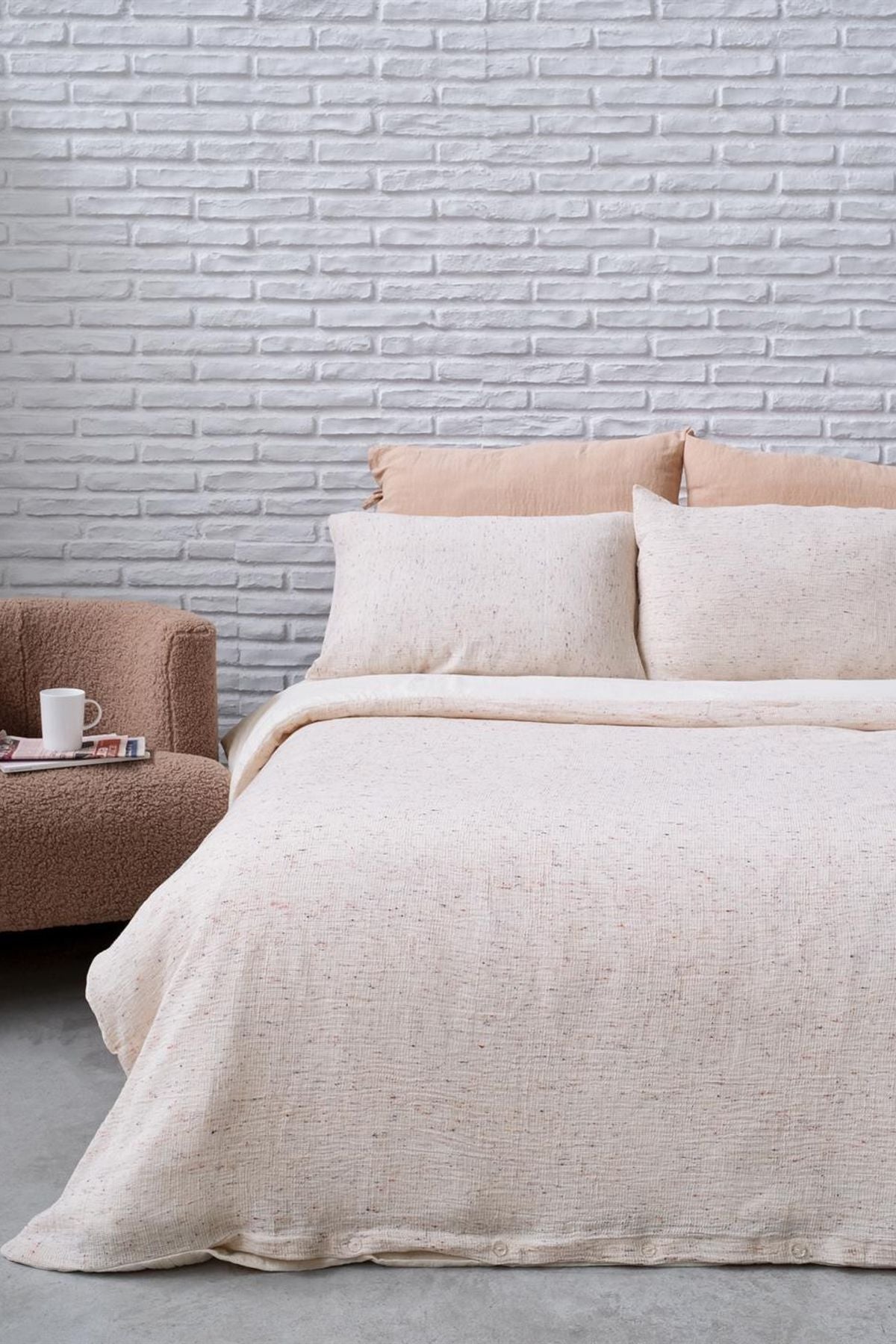 Persian Pamuk Nevresim Renkli Noktalı