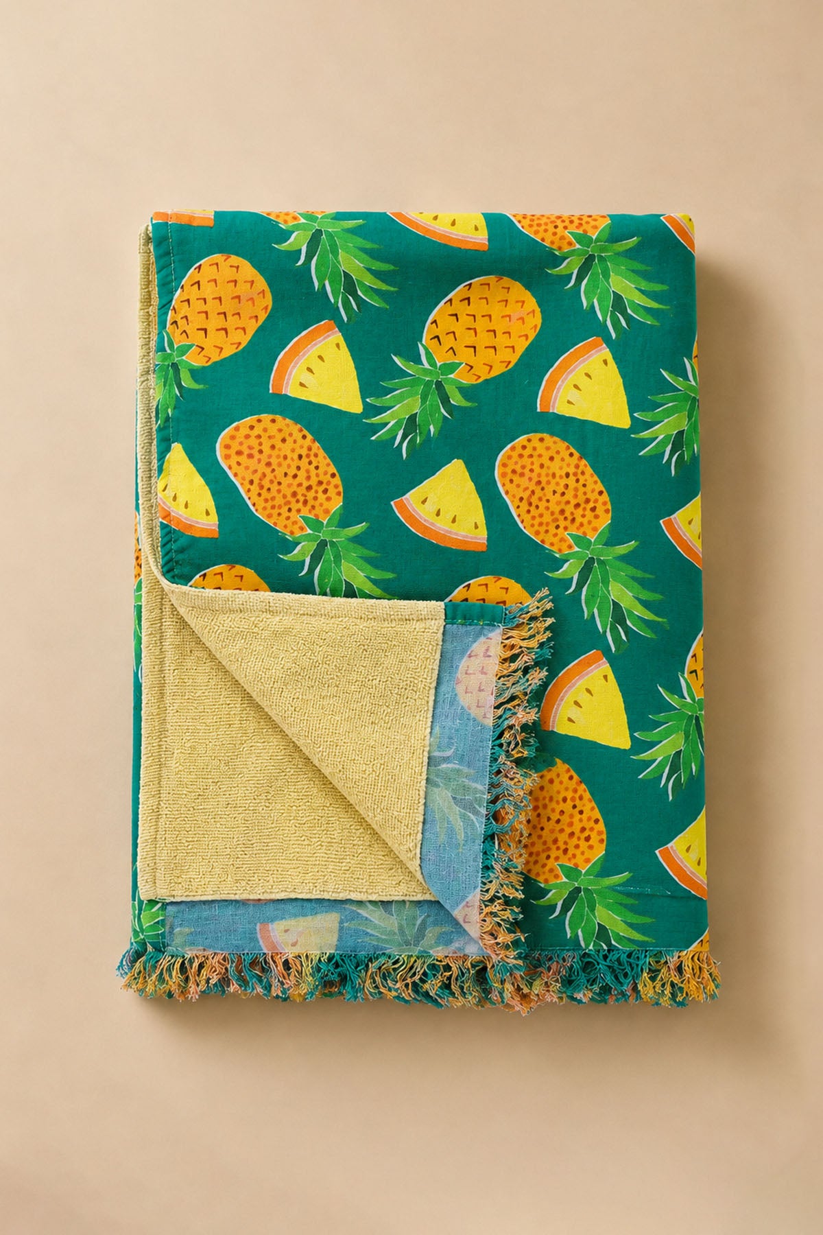 Pineapple Kikoy Pestemal, Beach Towel