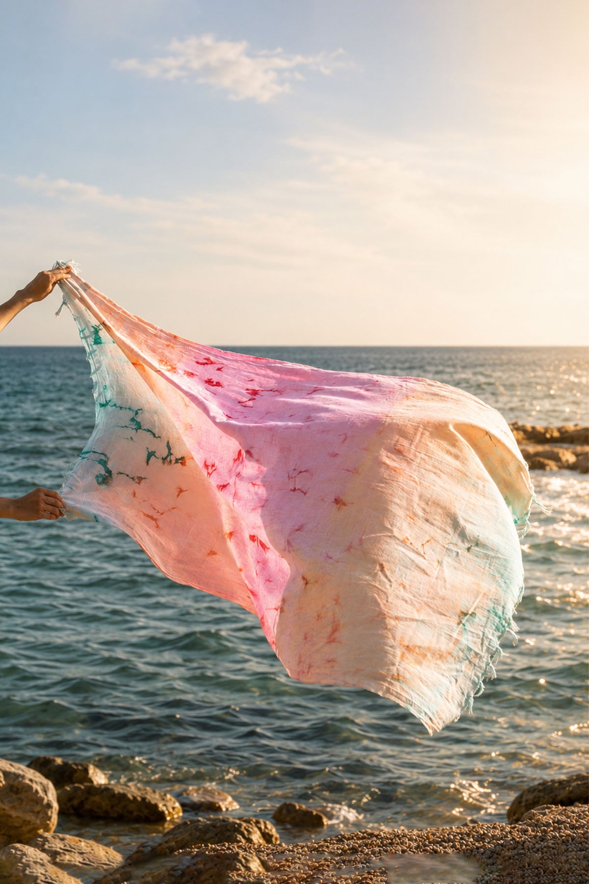 Rainbow Tie Dye Pestemal Hippie