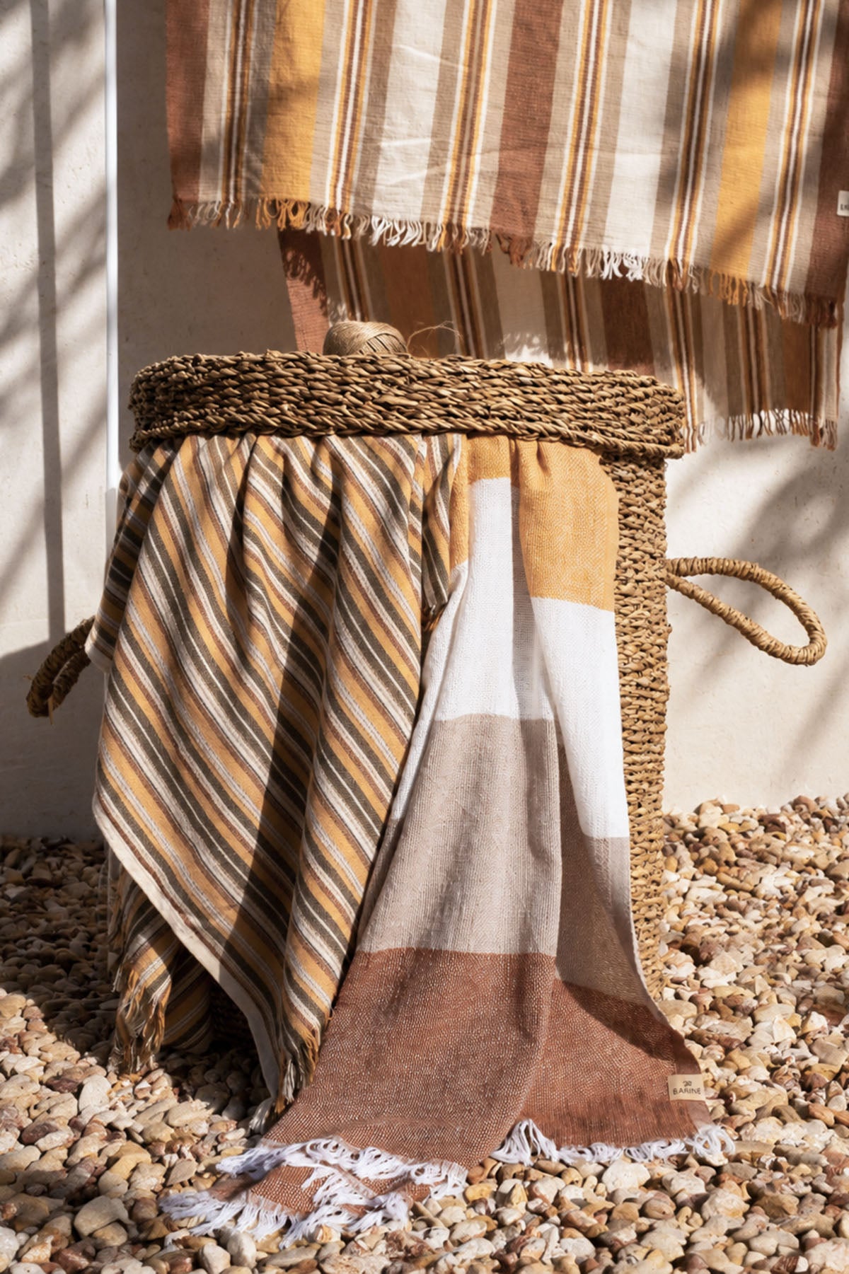 Route Pestemal Turkish Towel Cinnamon with Charm