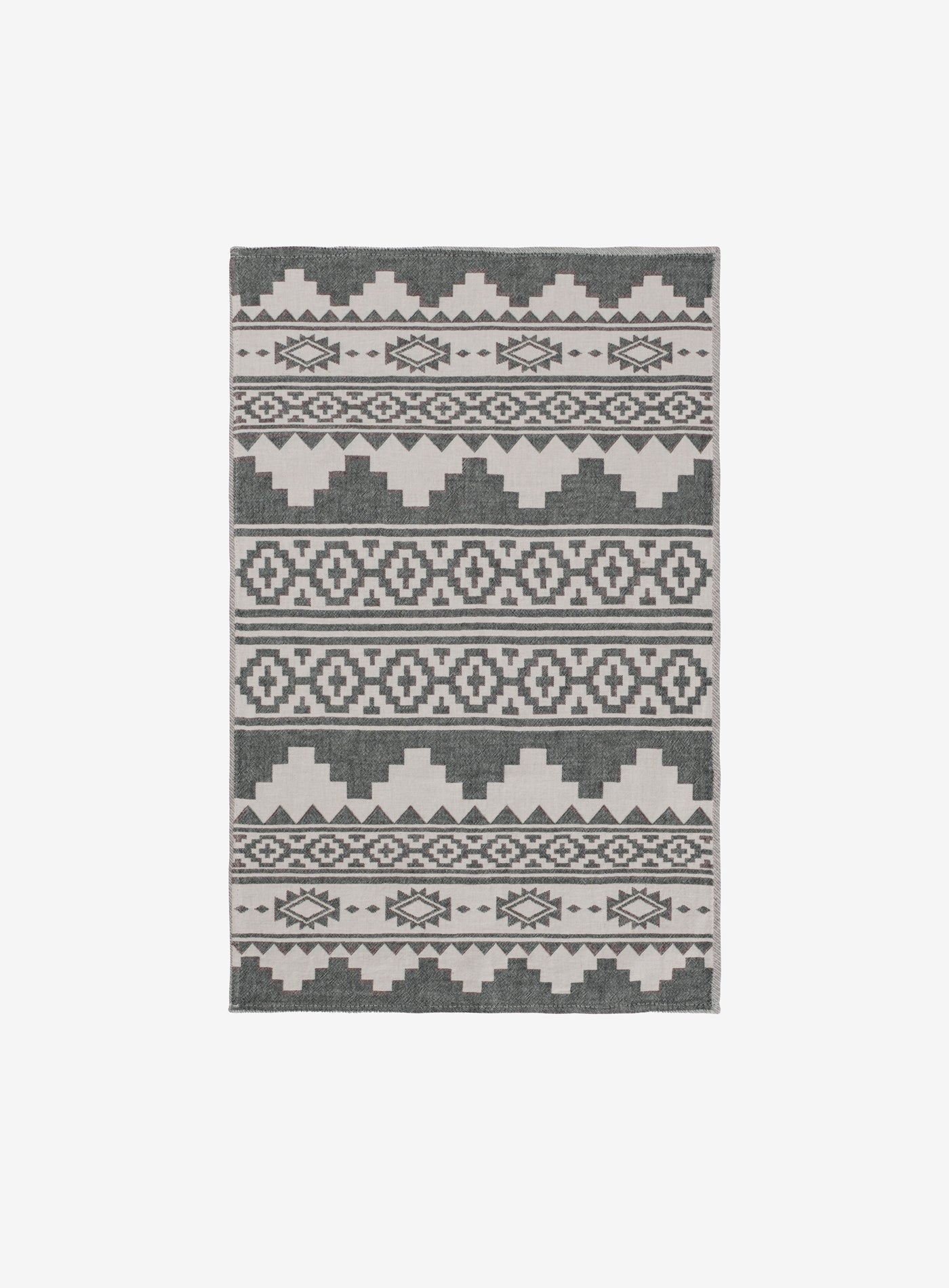Rug Kitchen Towel Set Of 2 Black