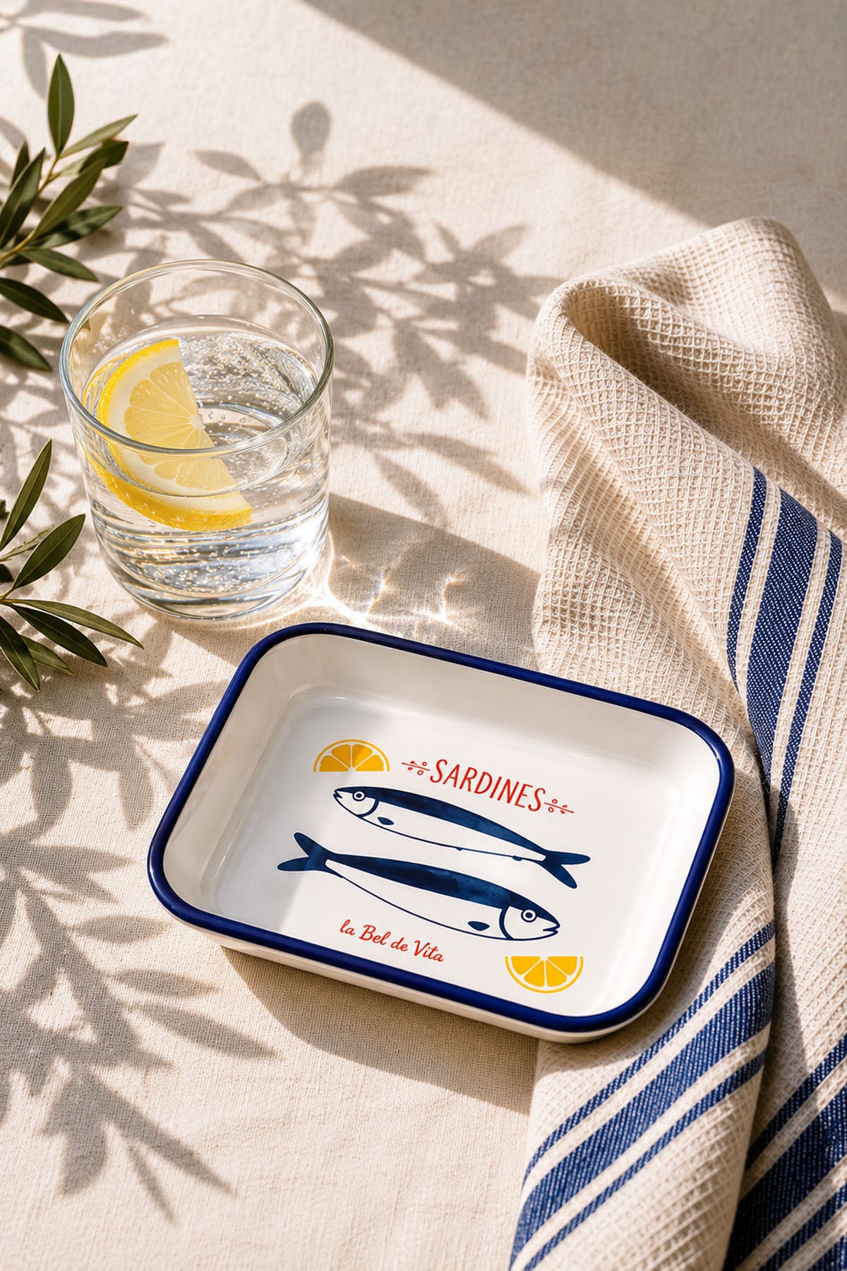 Sardines Enemal Snack,Serving Plate