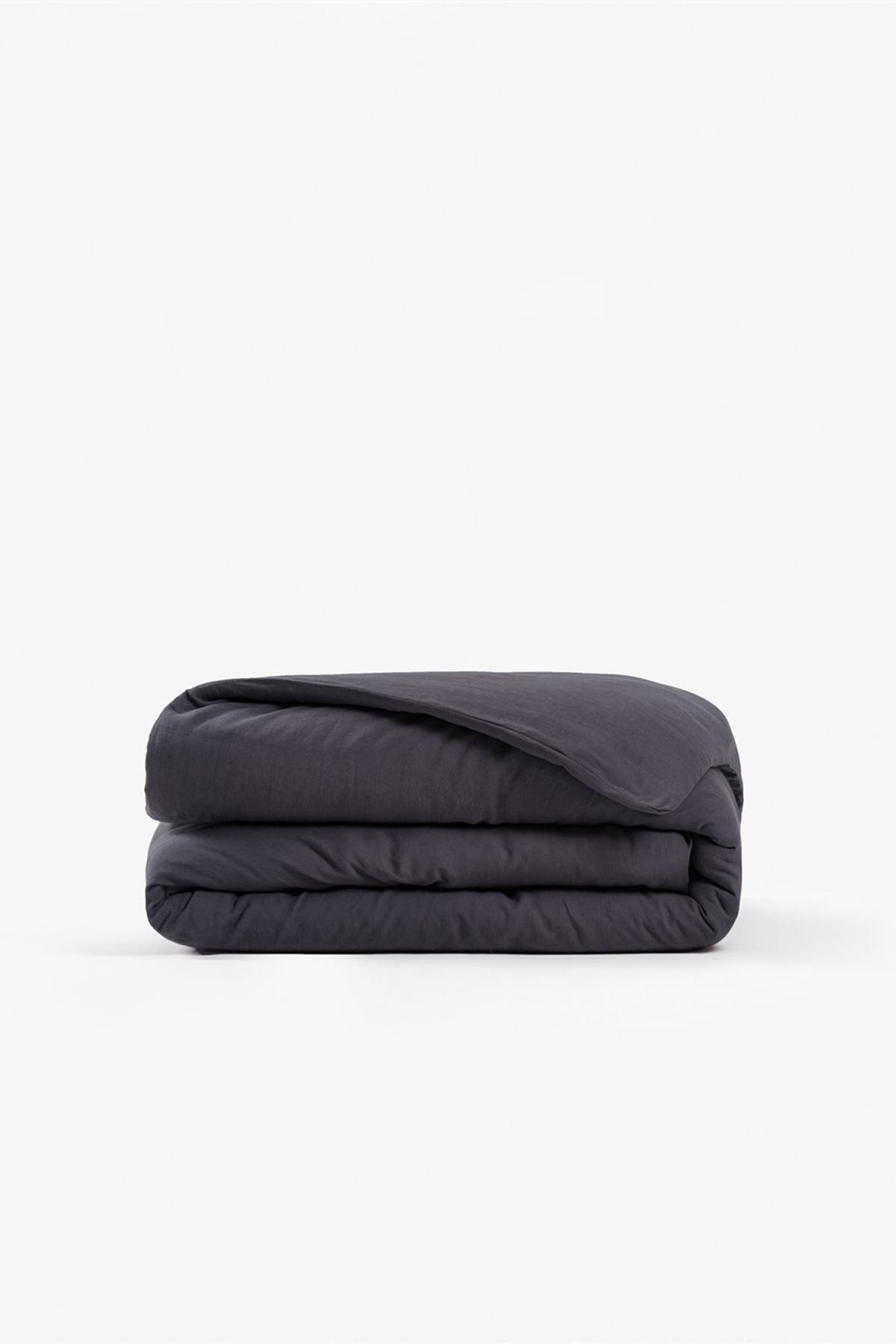 Washed Linen Keten Nevresim Antrasit