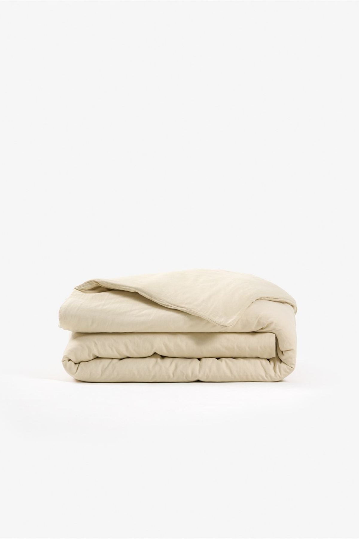 Washed Linen Keten Nevresim Bej