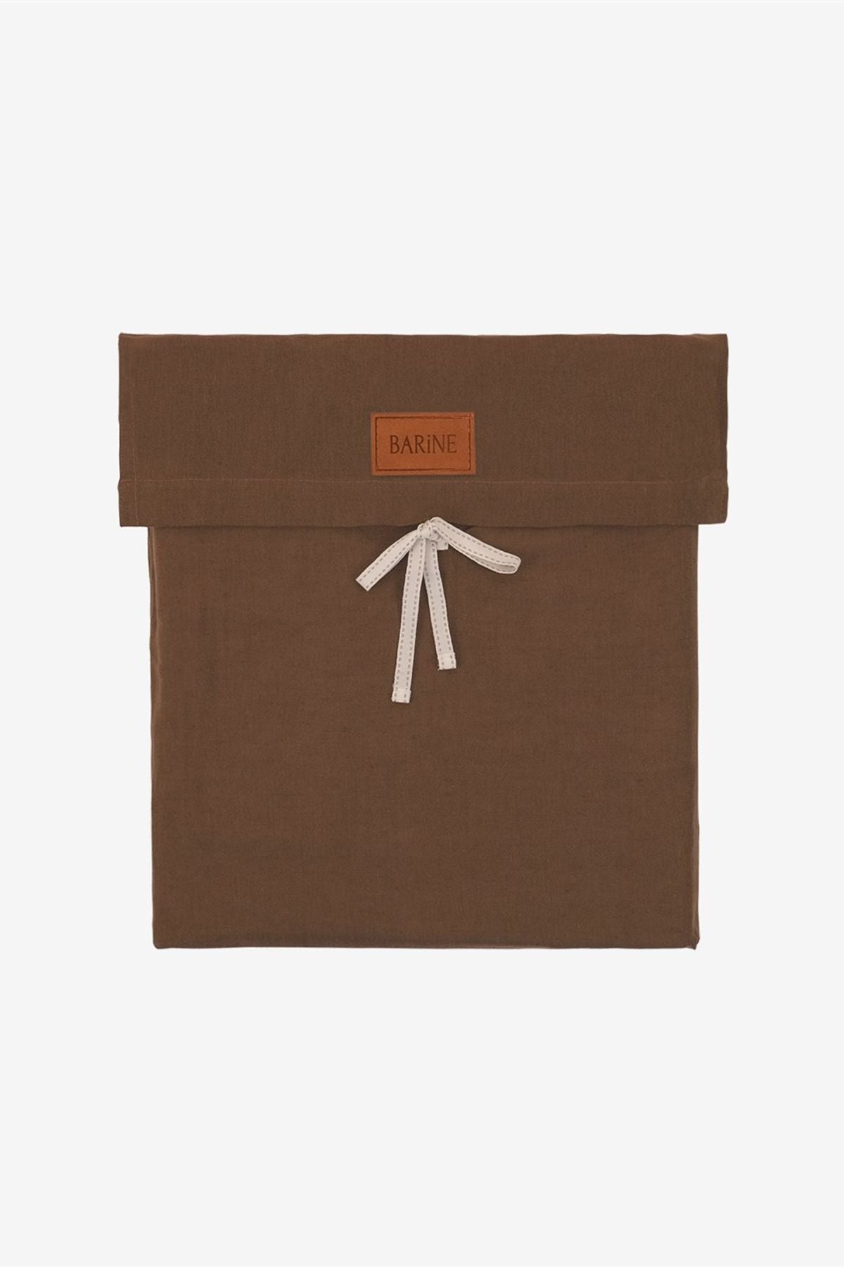 Washed Linen Keten Nevresim Bison