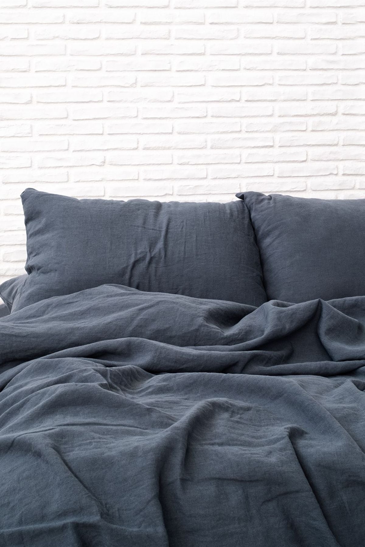 Washed Linen Keten Nevresim Dusk