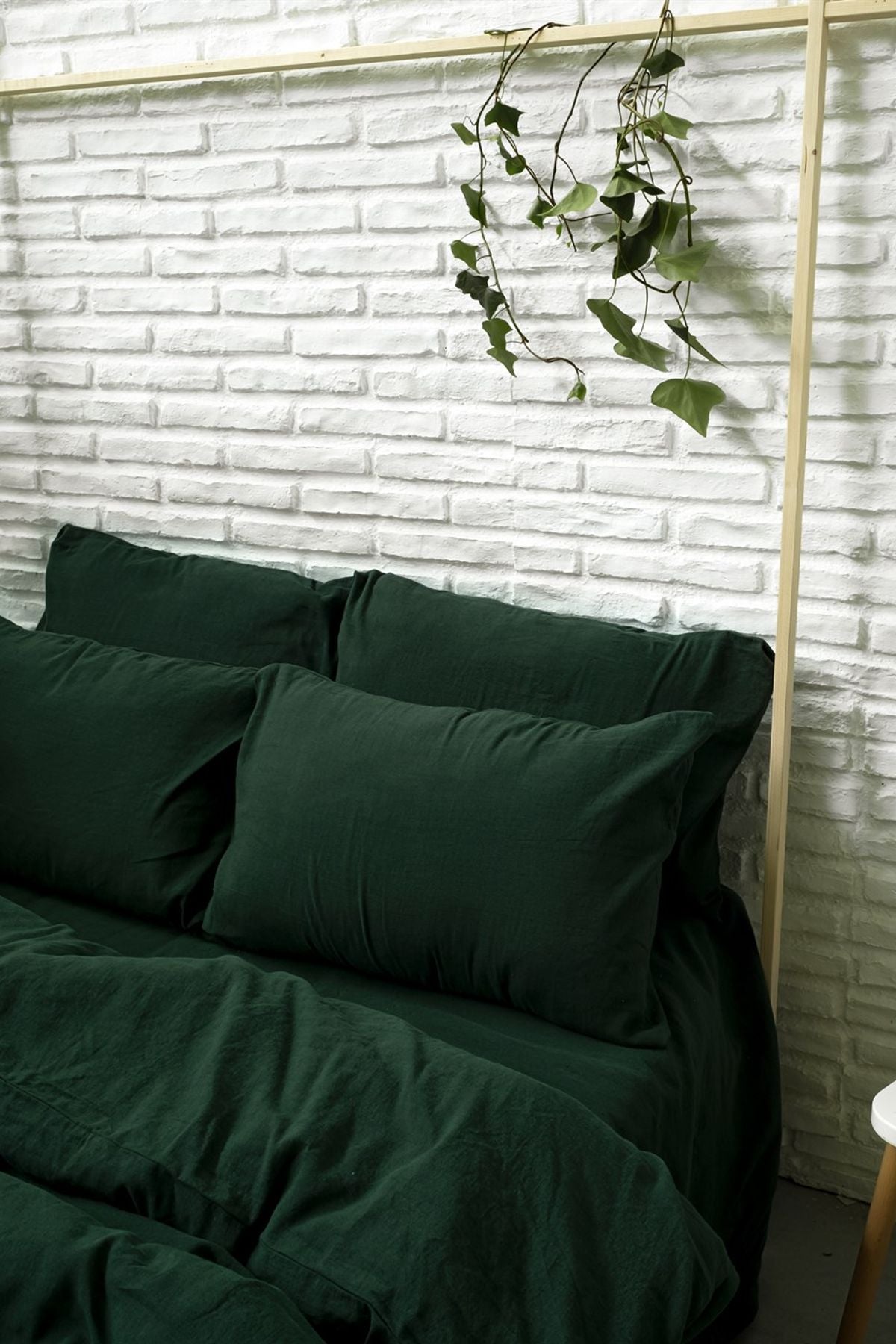 Washed Linen Keten Nevresim Garden