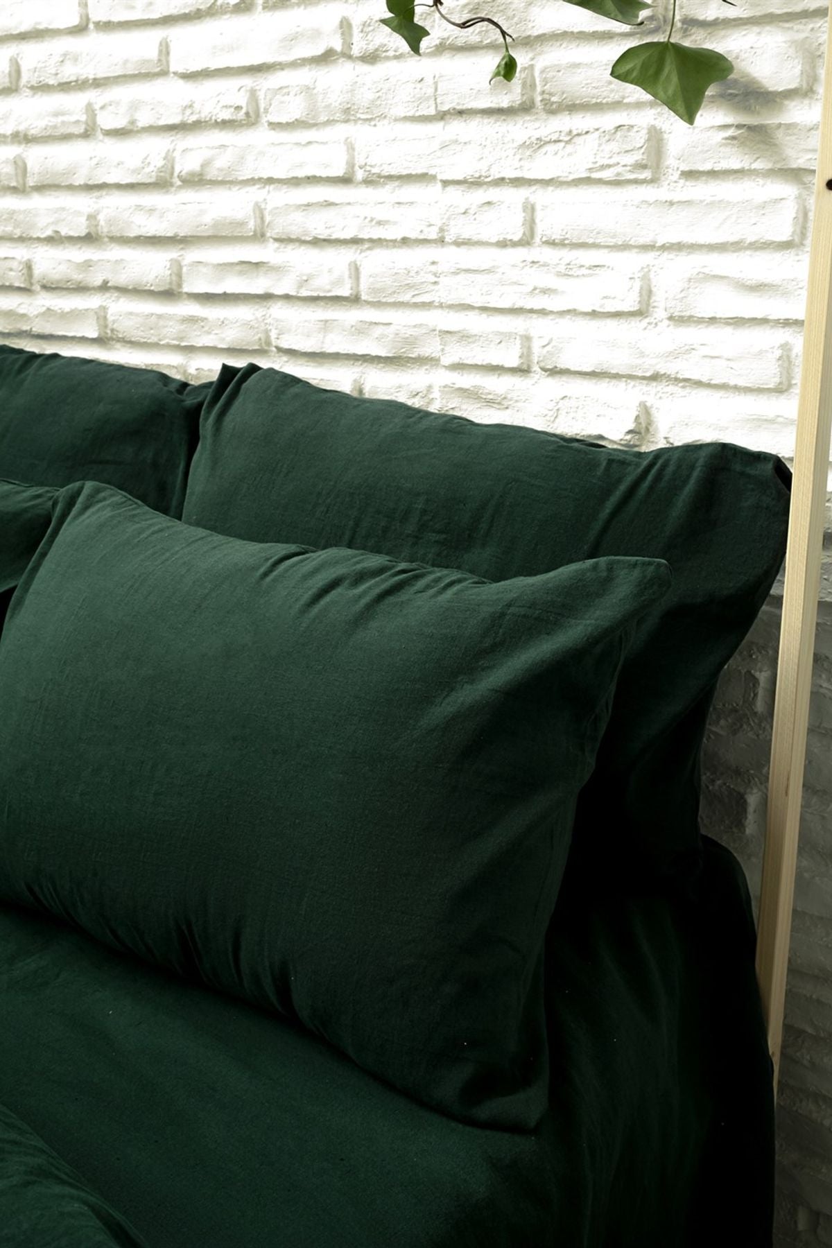 Washed Linen Keten Nevresim Garden