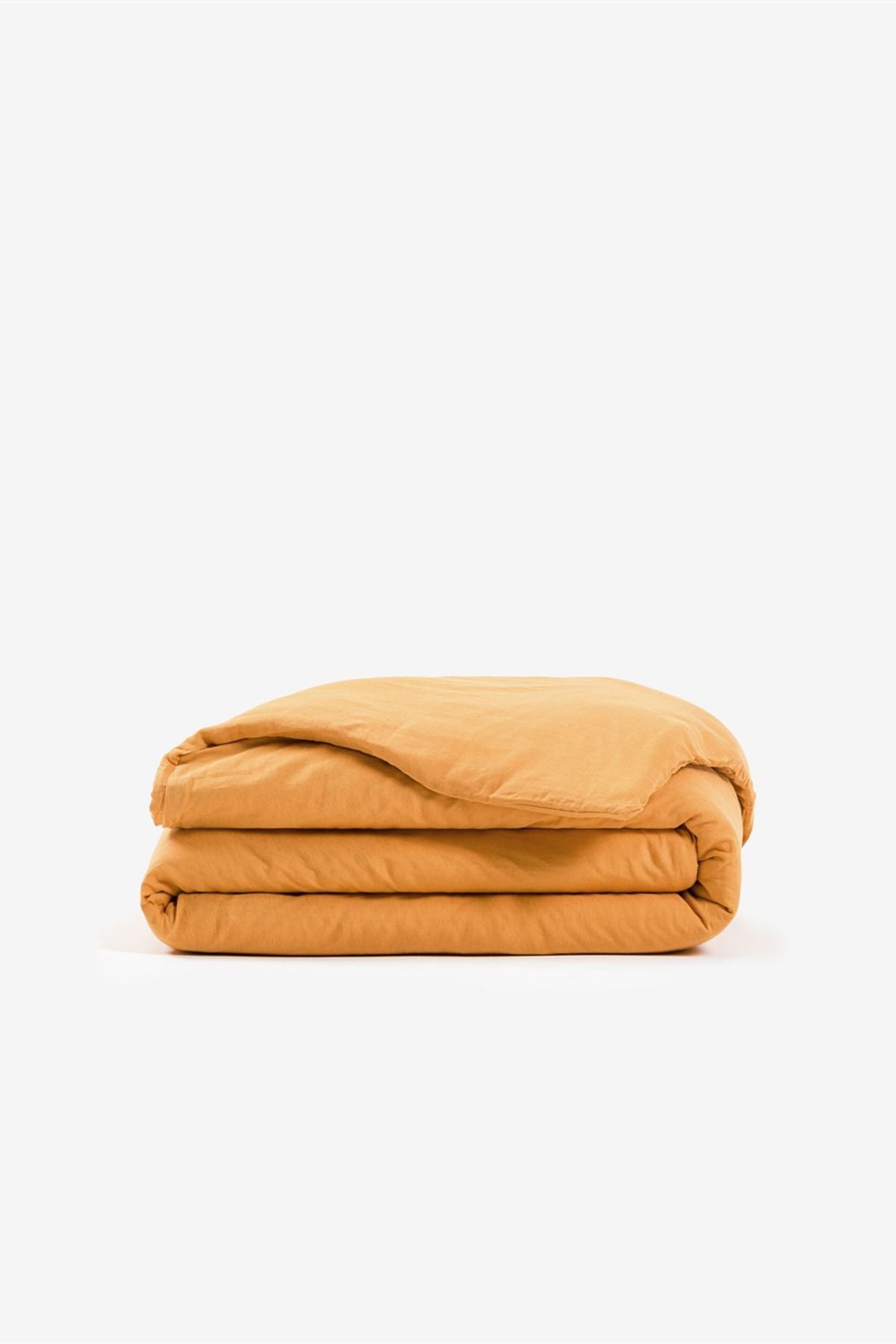 Washed Linen Keten Nevresim Oak Buff
