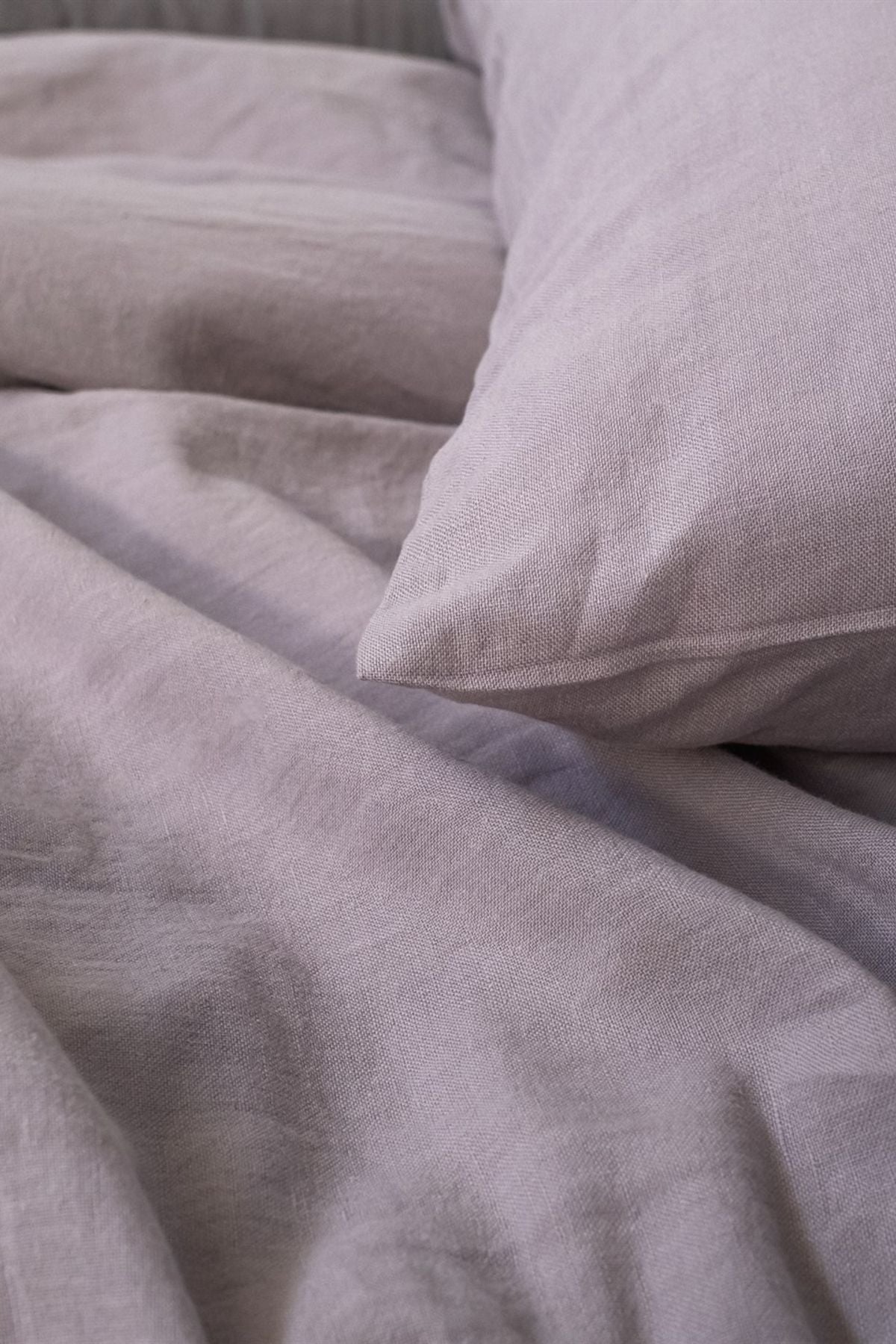 Washed Linen Keten Nevresim Orchid