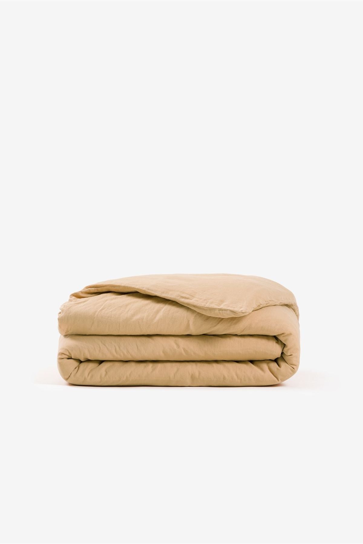 Washed Linen Keten Nevresim Sand