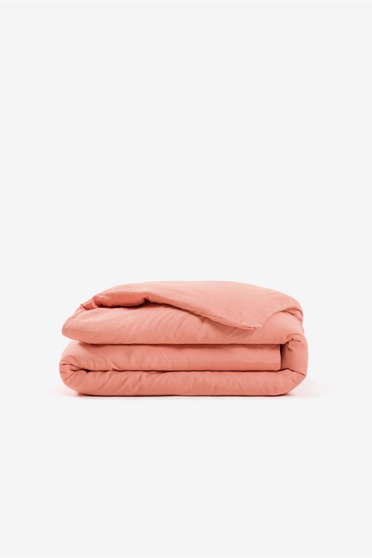 Washed Linen Keten Nevresim Shrimp