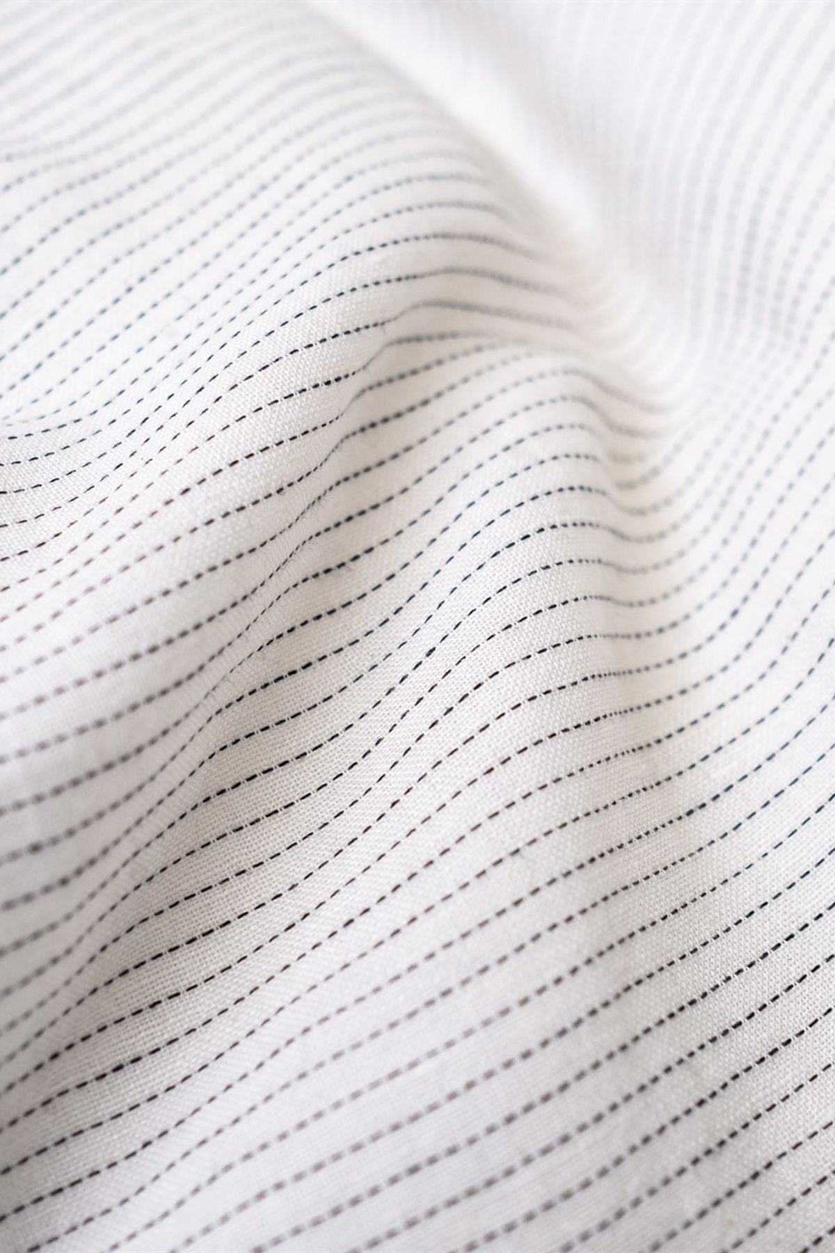 Washed Linen Keten Nevresim Stripe Linen