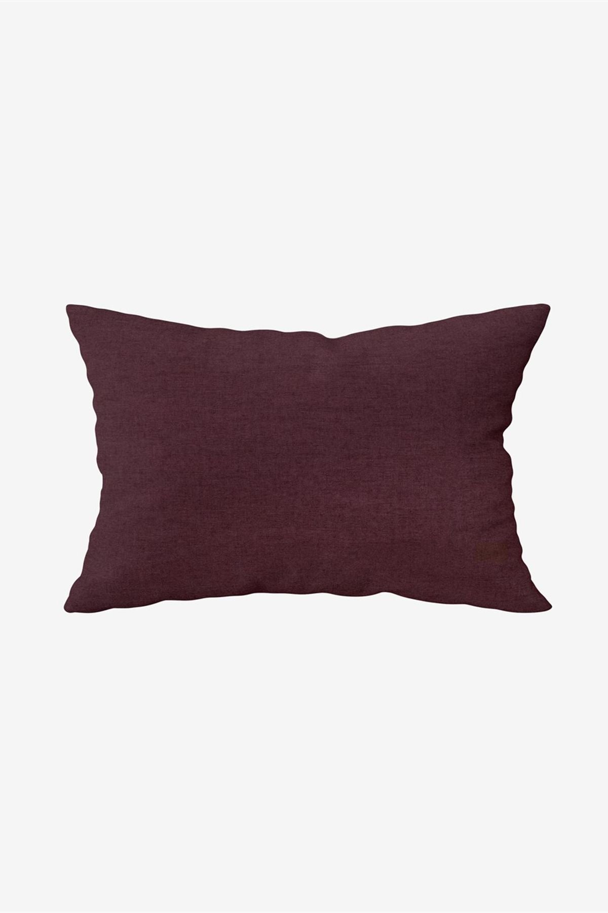 Washed Linen Keten Yastık Kılıfı 2 li Set Wine