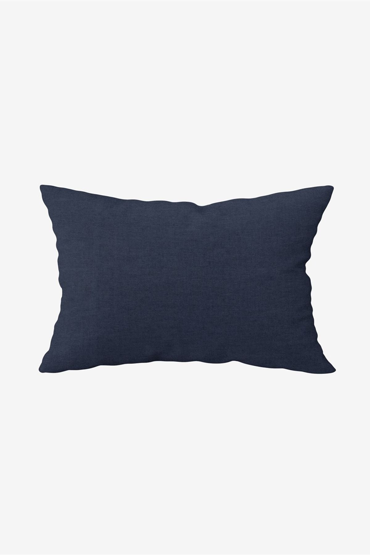 Washed Linen Keten Yastık Kılıfı 2 li Set İndigo