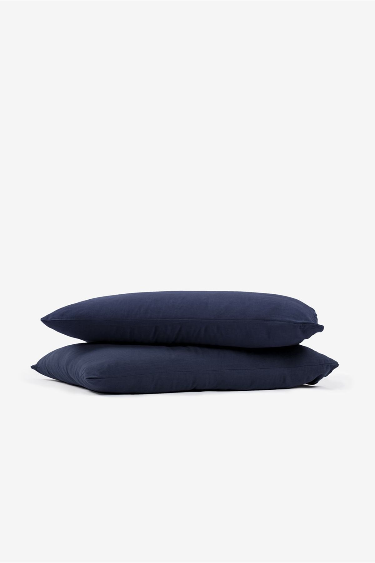 Washed Linen Keten Yastık Kılıfı 2 li Set İndigo