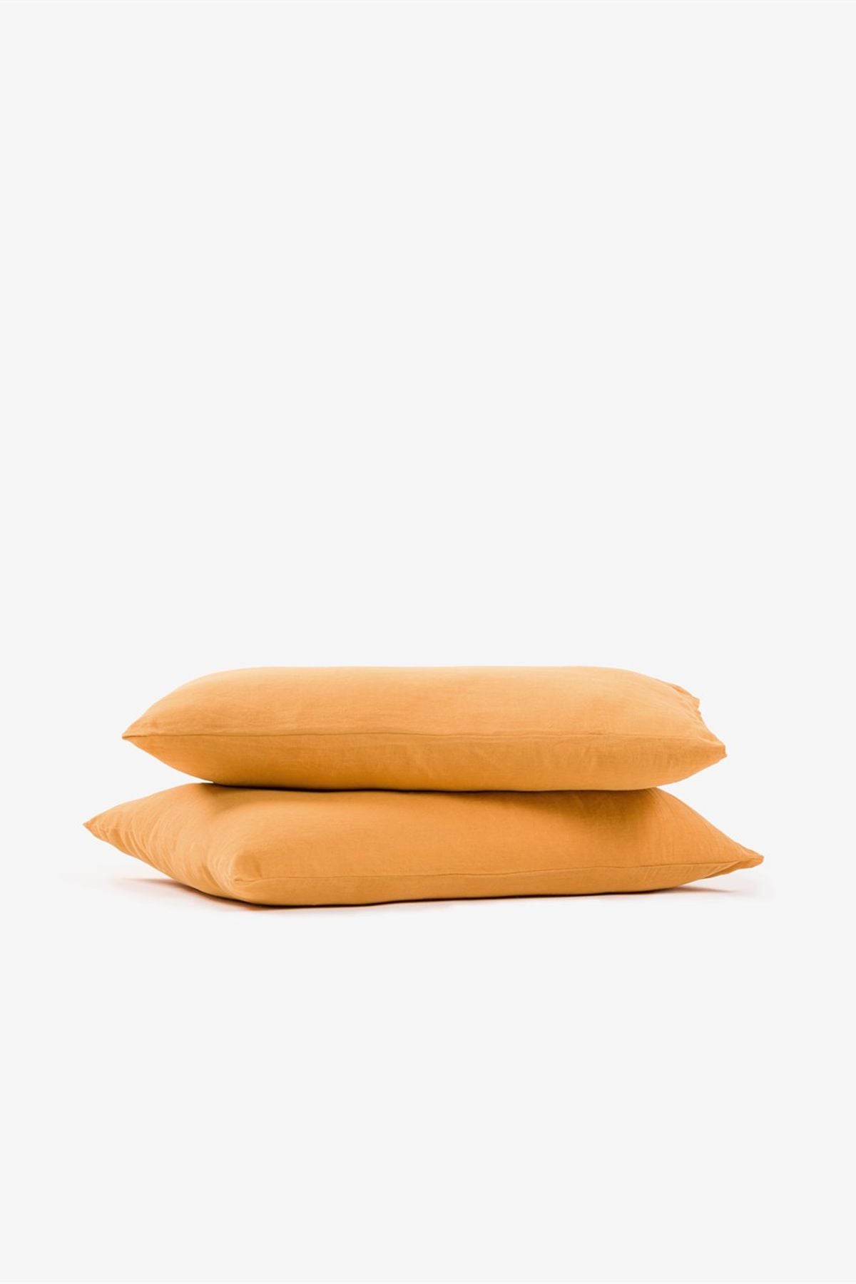 Washed Linen Keten Yastık Kılıfı 2 li Set Oak Buff