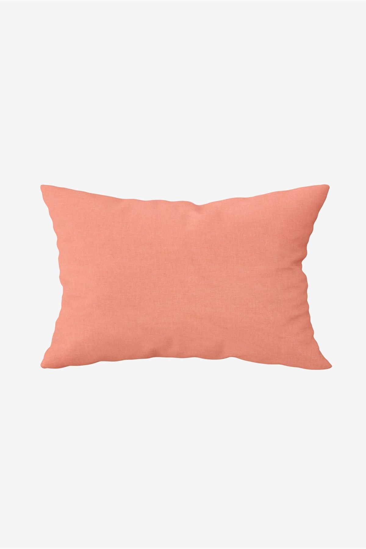 Washed Linen Keten Yastık Kılıfı 2 li Set Shrimp