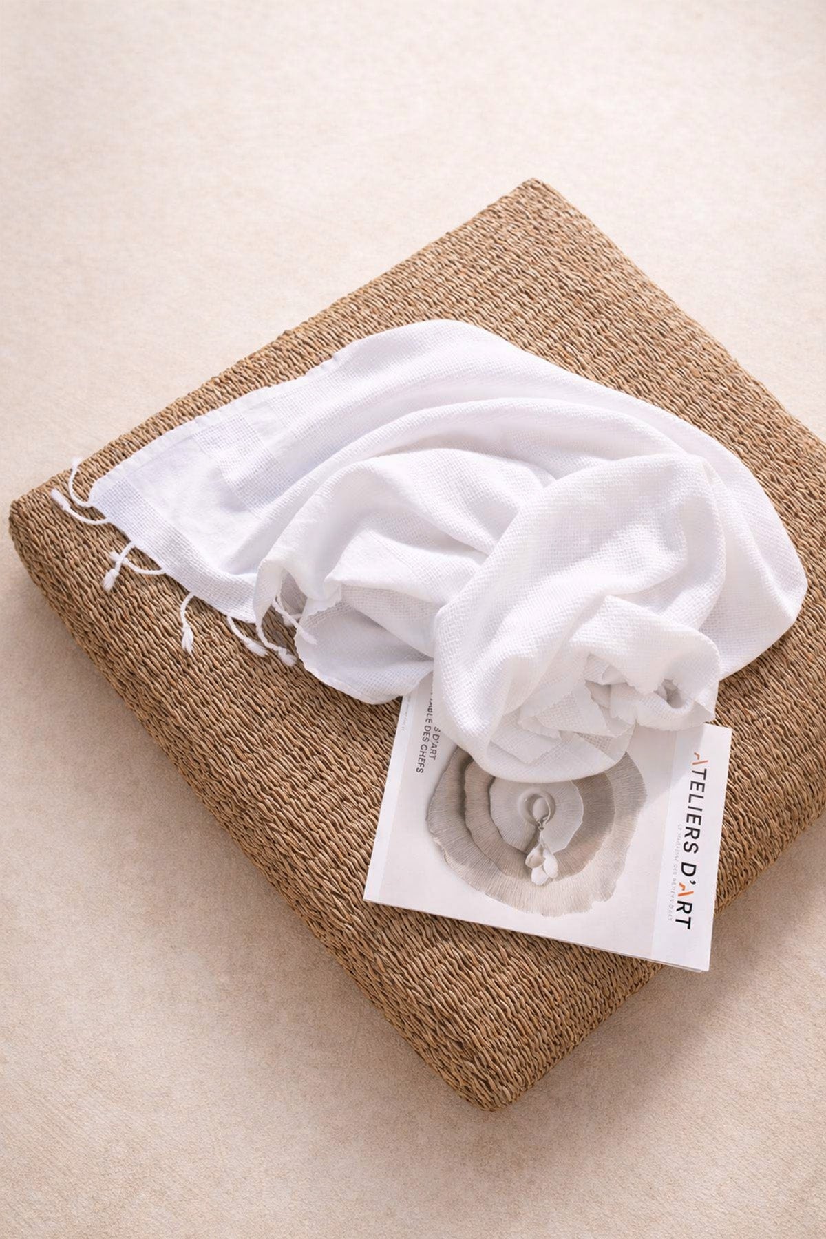 Stone Waffle Garment Dye Throw Blanket White