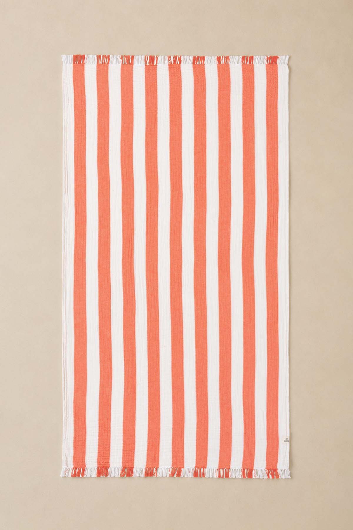 Striped Gauze Pestemal Coral