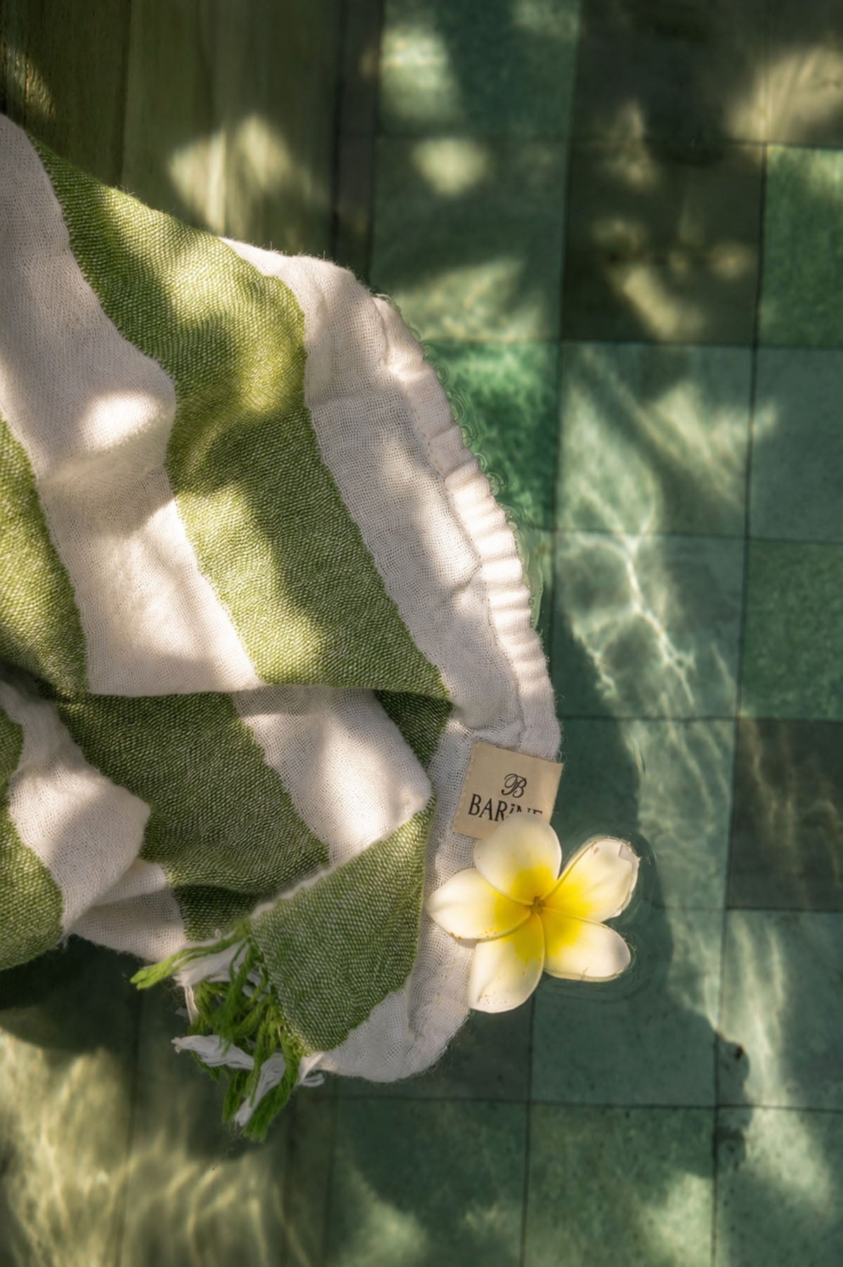 Striped Gauze Pestemal Green