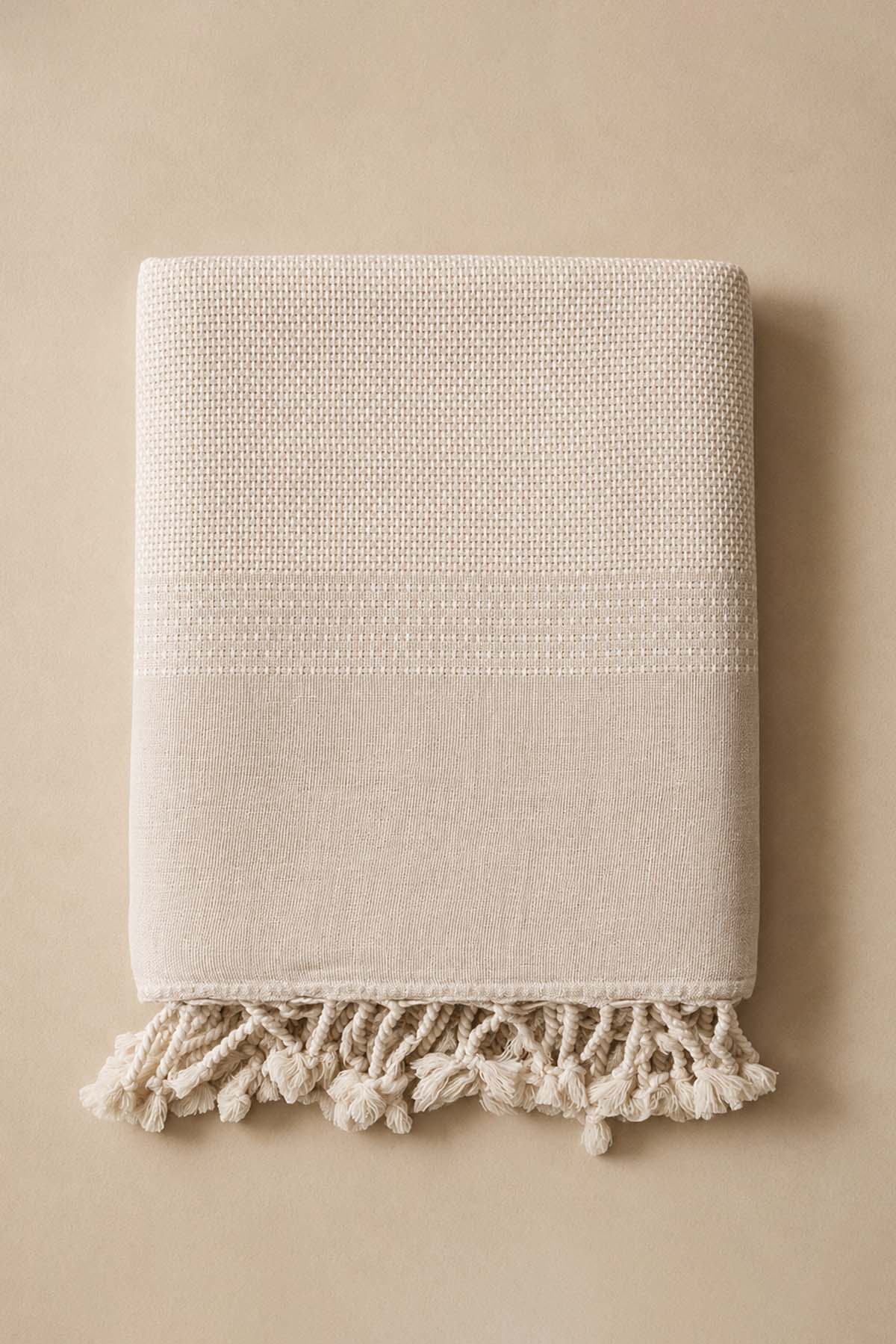 Tan Pestemal, Turkish Towel Beige